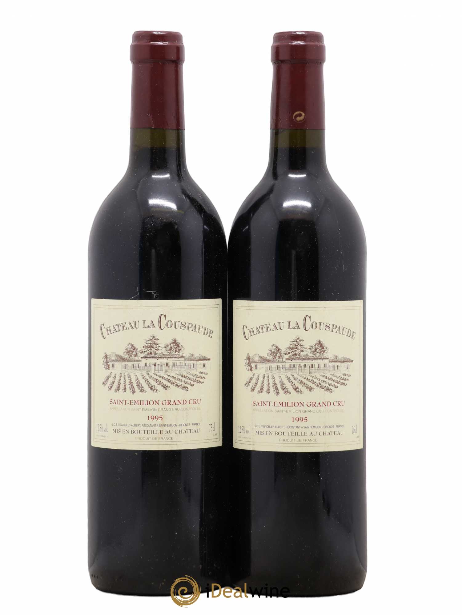 Château la Couspaude Grand Cru Classé 1995 - Lot de 2 bouteilles - 0