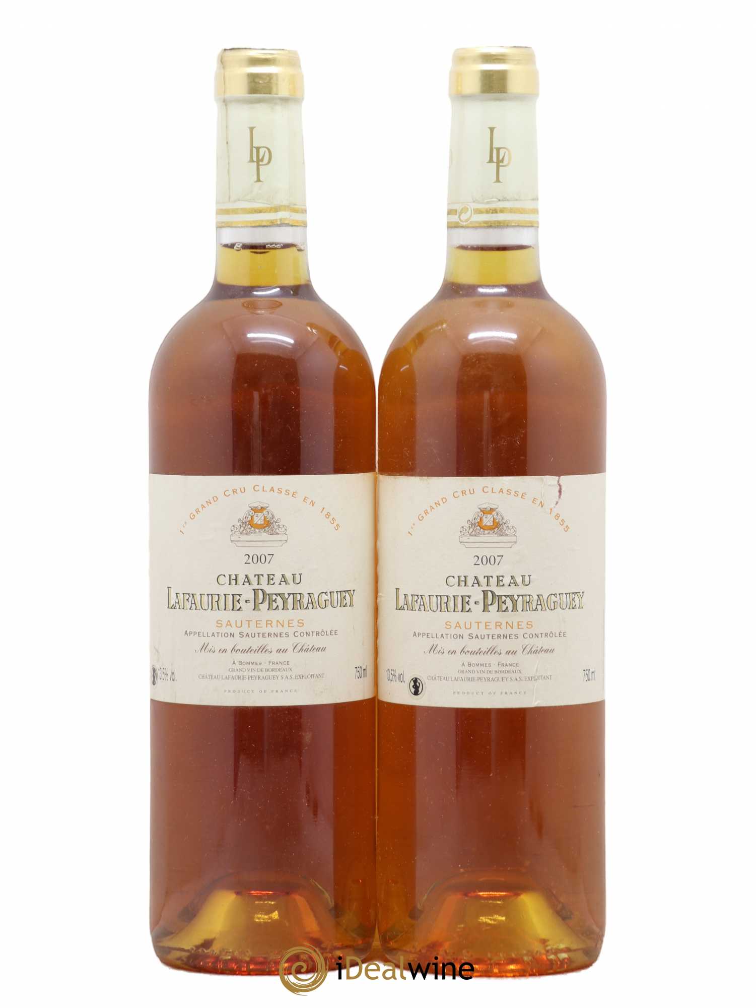 Château Lafaurie-Peyraguey 1er Grand Cru Classé 2007 - Lotto di 2 bottiglie - 0