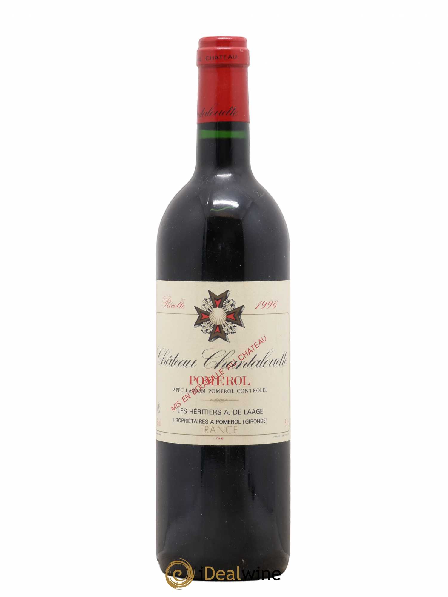 Pomerol Château Chantalouette 1996 - Lot de 1 bouteille - 0