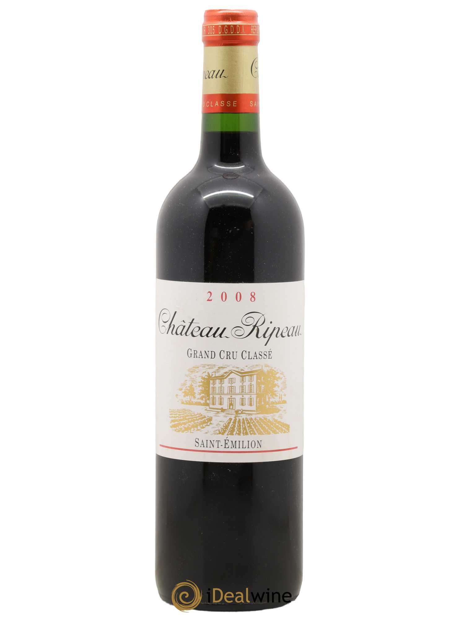 Château Ripeau Grand Cru Classé 2008 - Lot de 1 bouteille - 0
