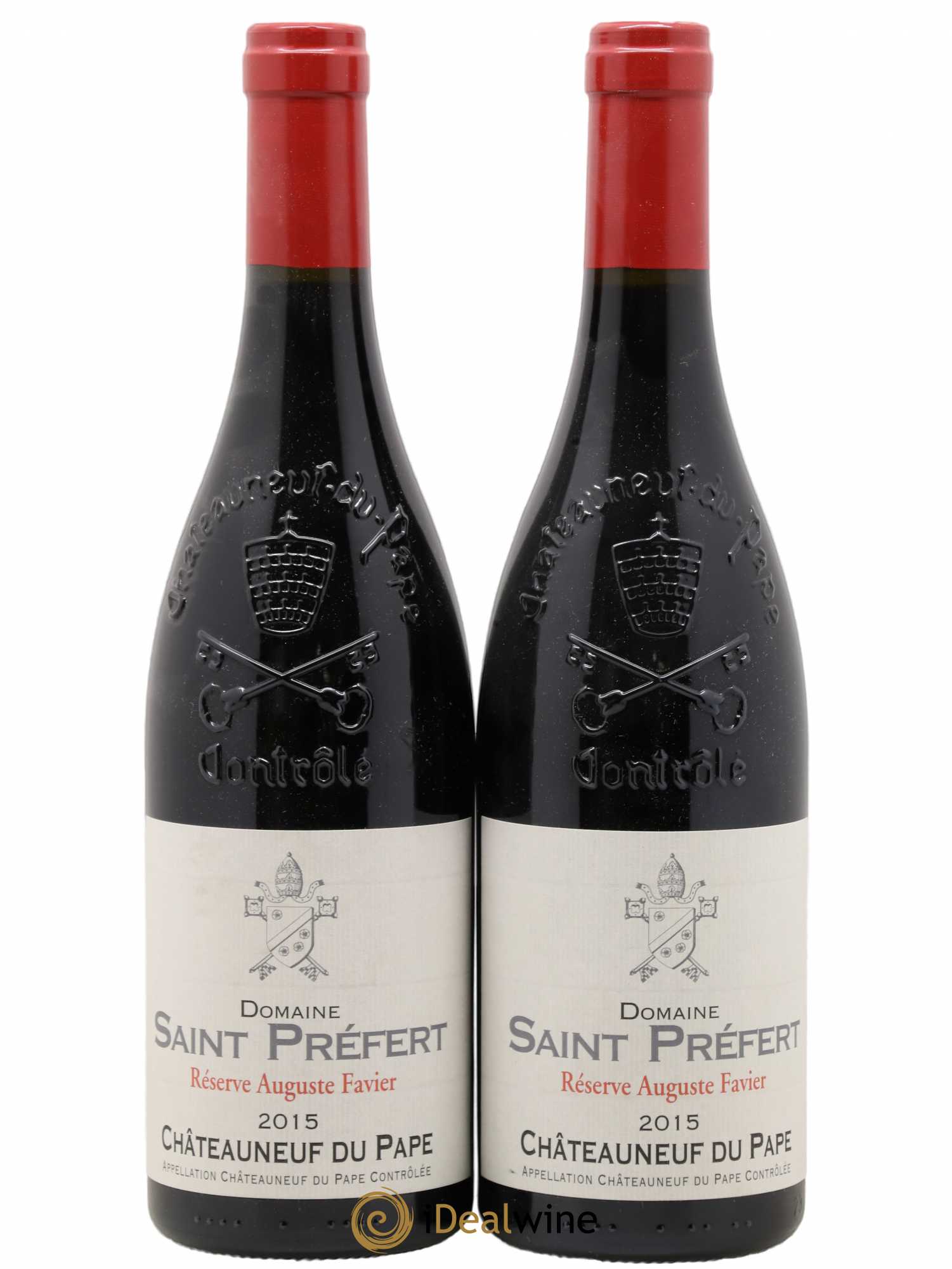 Châteauneuf-du-Pape Réserve Auguste Favier Domaine Saint-Préfert 2015 - Lot de 2 bouteilles - 0