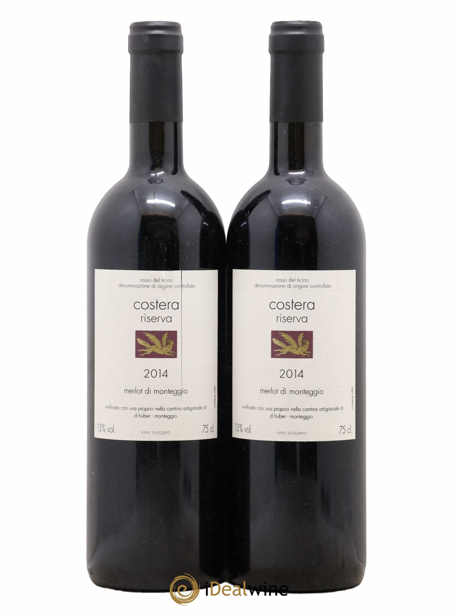 Ticino DOC Costera Riserva Daniel Huber 2014 - Lot de 2 bouteilles - 0