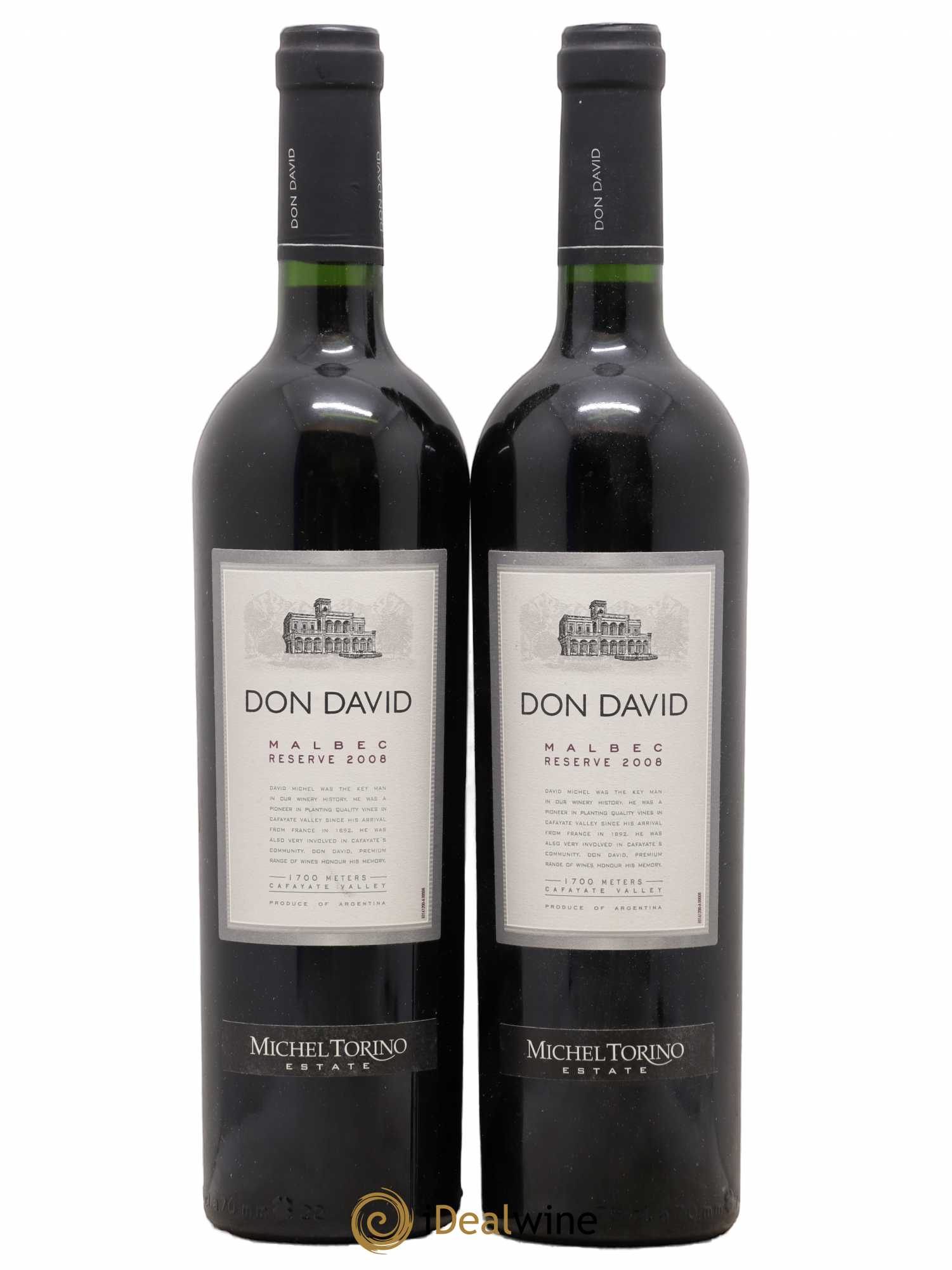 Vins Etrangers Argentine Cafayate Valley Malbec Don David Michel Torino 2008 - Posten von 2 Flaschen - 0