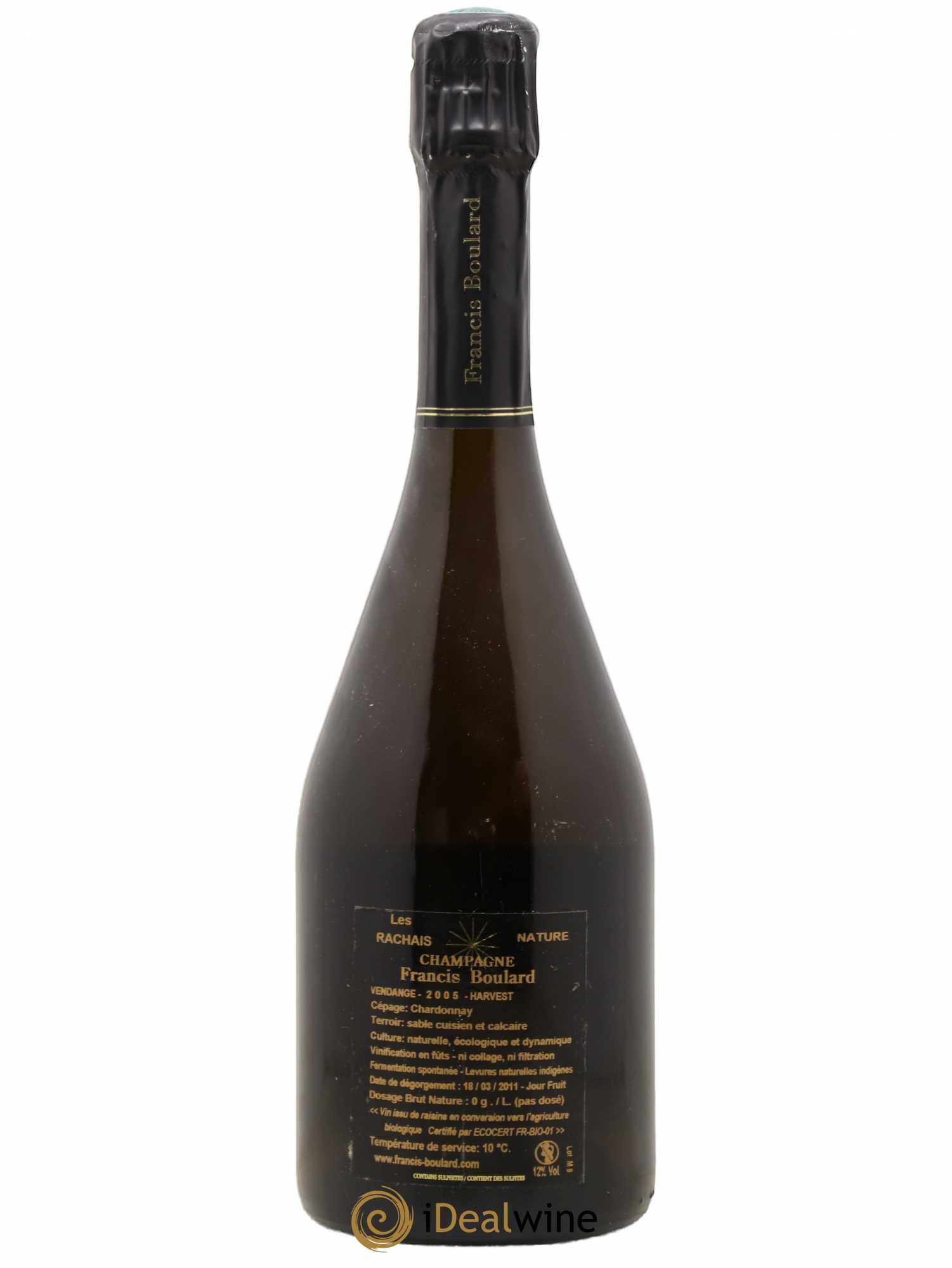 Les Rachais Francis Boulard 2005 - Lot de 1 bouteille - 1