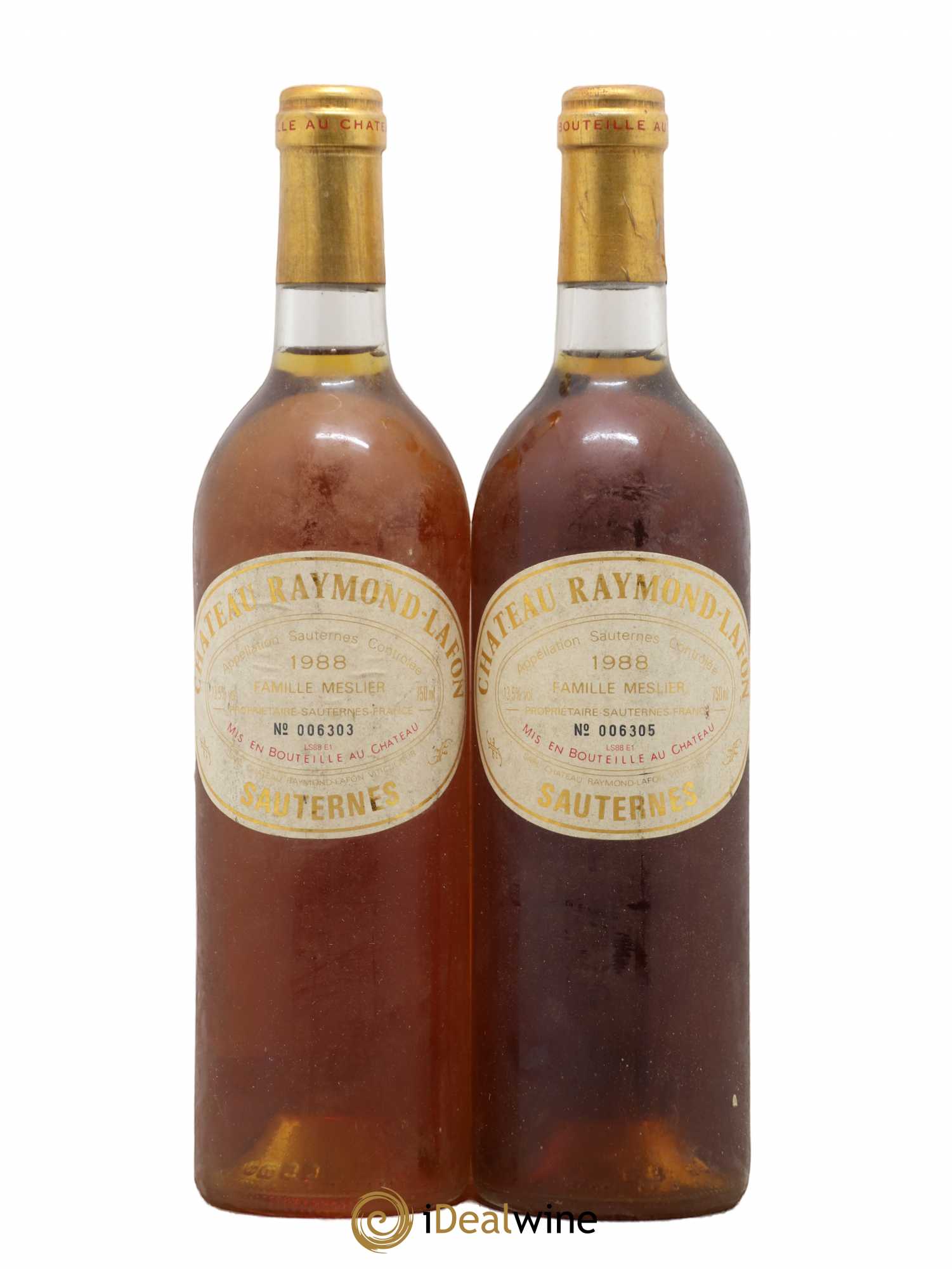 Château Raymond Lafon 1988 - Lotto di 2 bottiglie - 0