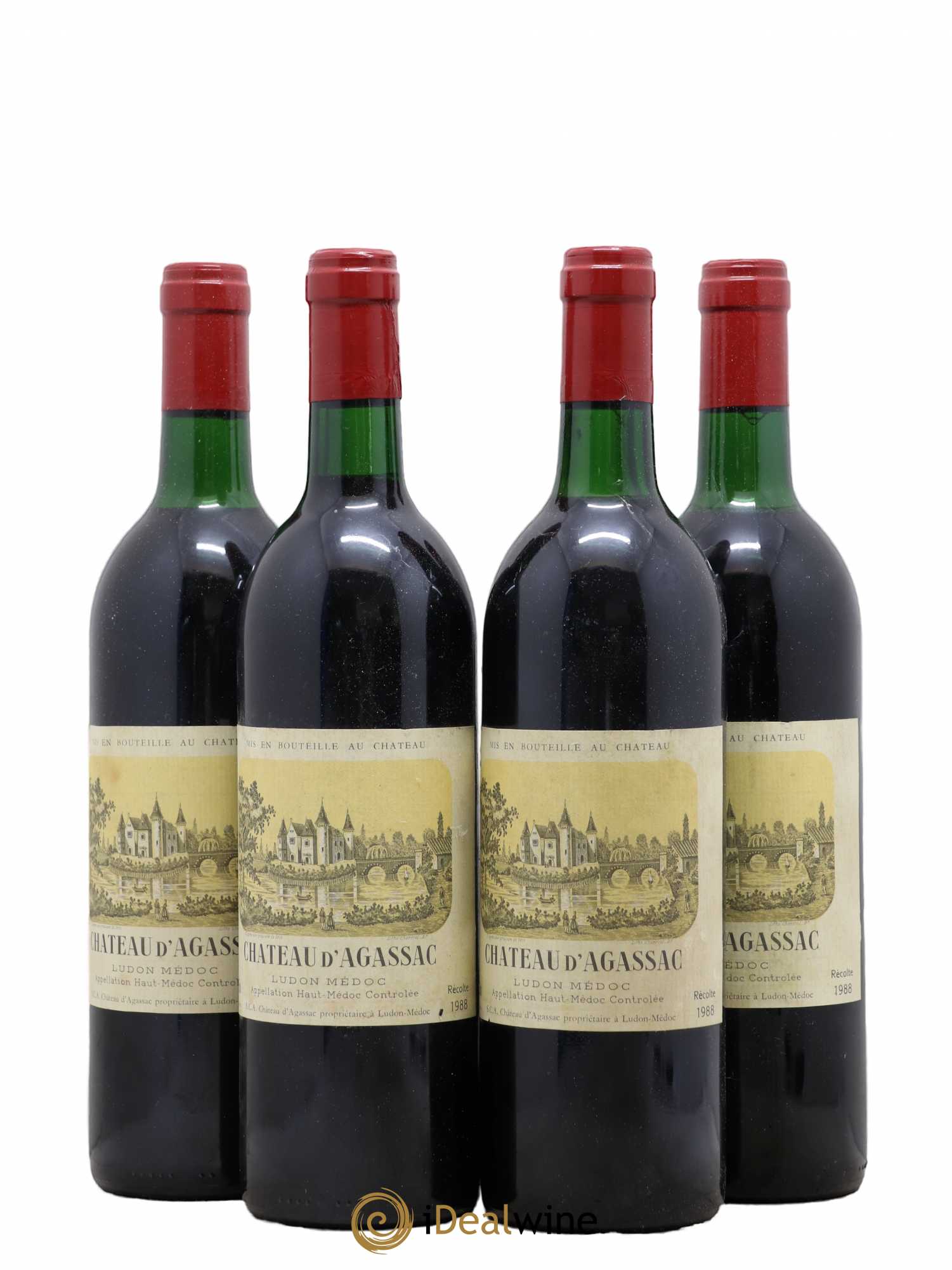 Château d' Agassac Cru Bourgeois (senza prezzo di riserva) 1988 - Lotto di 4 bottiglie - 0