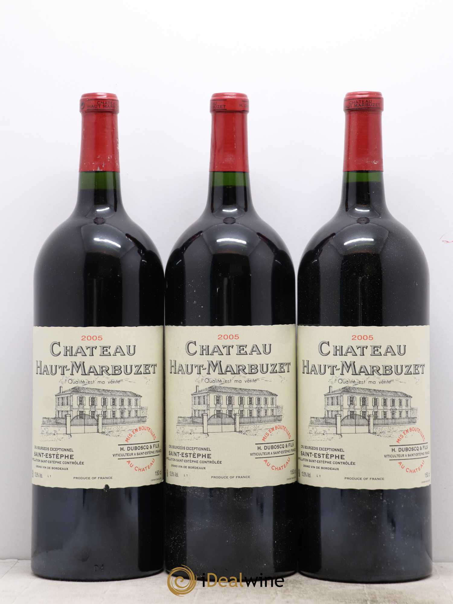 Château Haut Marbuzet 2005 - Lot de 6 magnums - 1