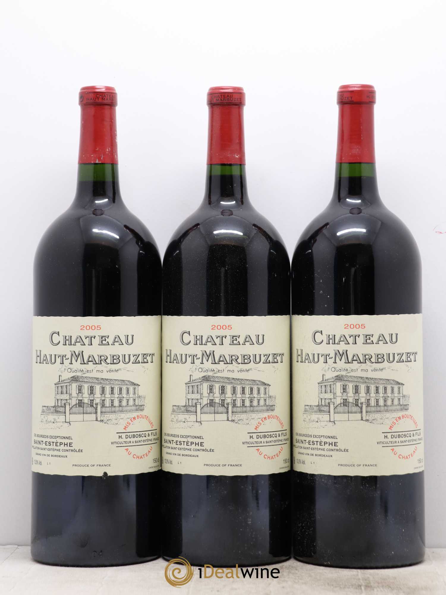 Château Haut Marbuzet 2005 - Lot de 6 magnums - 2
