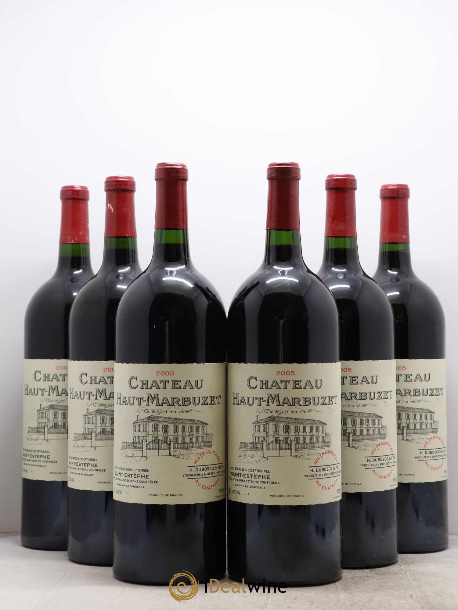 Château Haut Marbuzet 2005 - Lot de 6 magnums - 0
