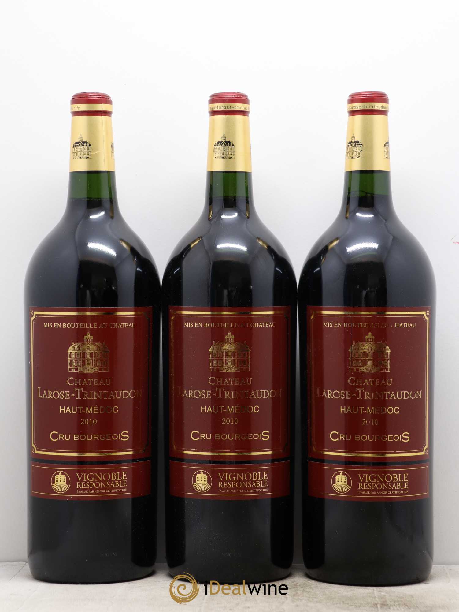 Château Larose Trintaudon Cru Bourgeois 2010 - Lot de 3 magnums - 0
