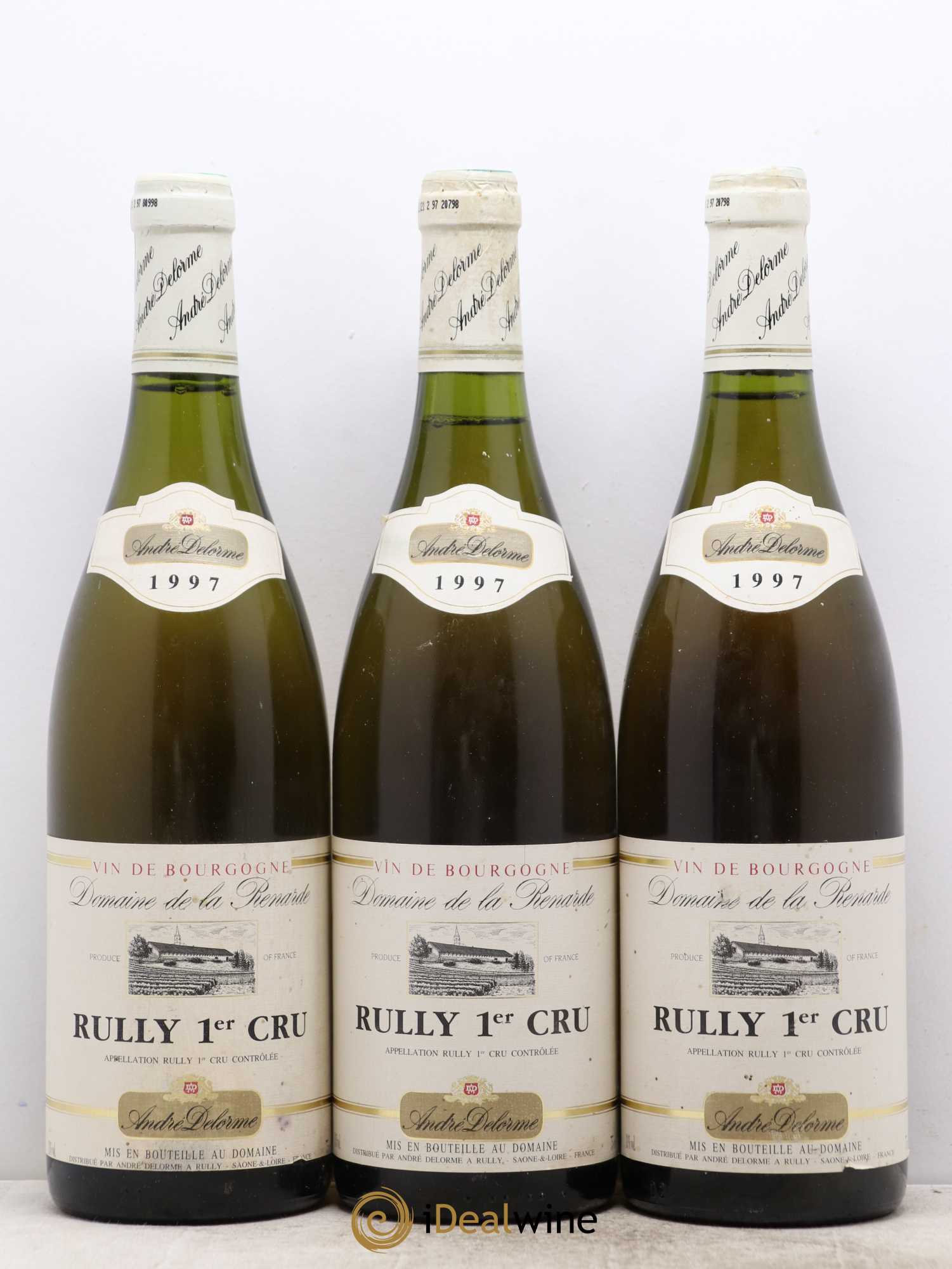Rully 1er Cru La Renarde Delorme 1997 - Posten von 3 Flaschen - 0