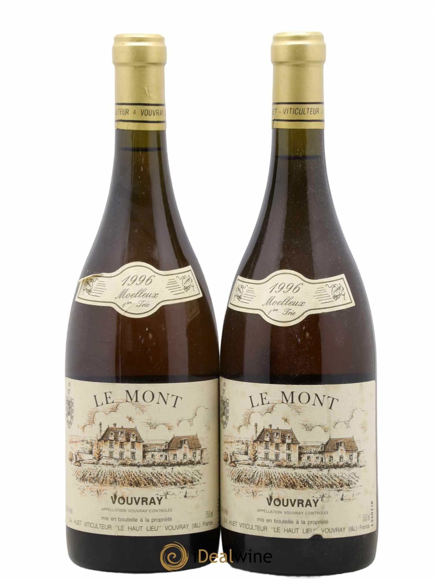 Vouvray Le Mont Moelleux 1ère Trie Domaine Huet 1996 - Lotto di 2 bottiglie - 0