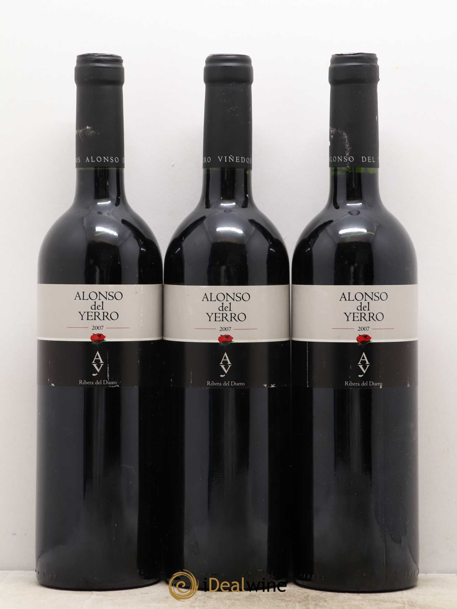 Ribera Del Duero DO Alonso del Yrro 2007 - Lot de 3 bouteilles - 0