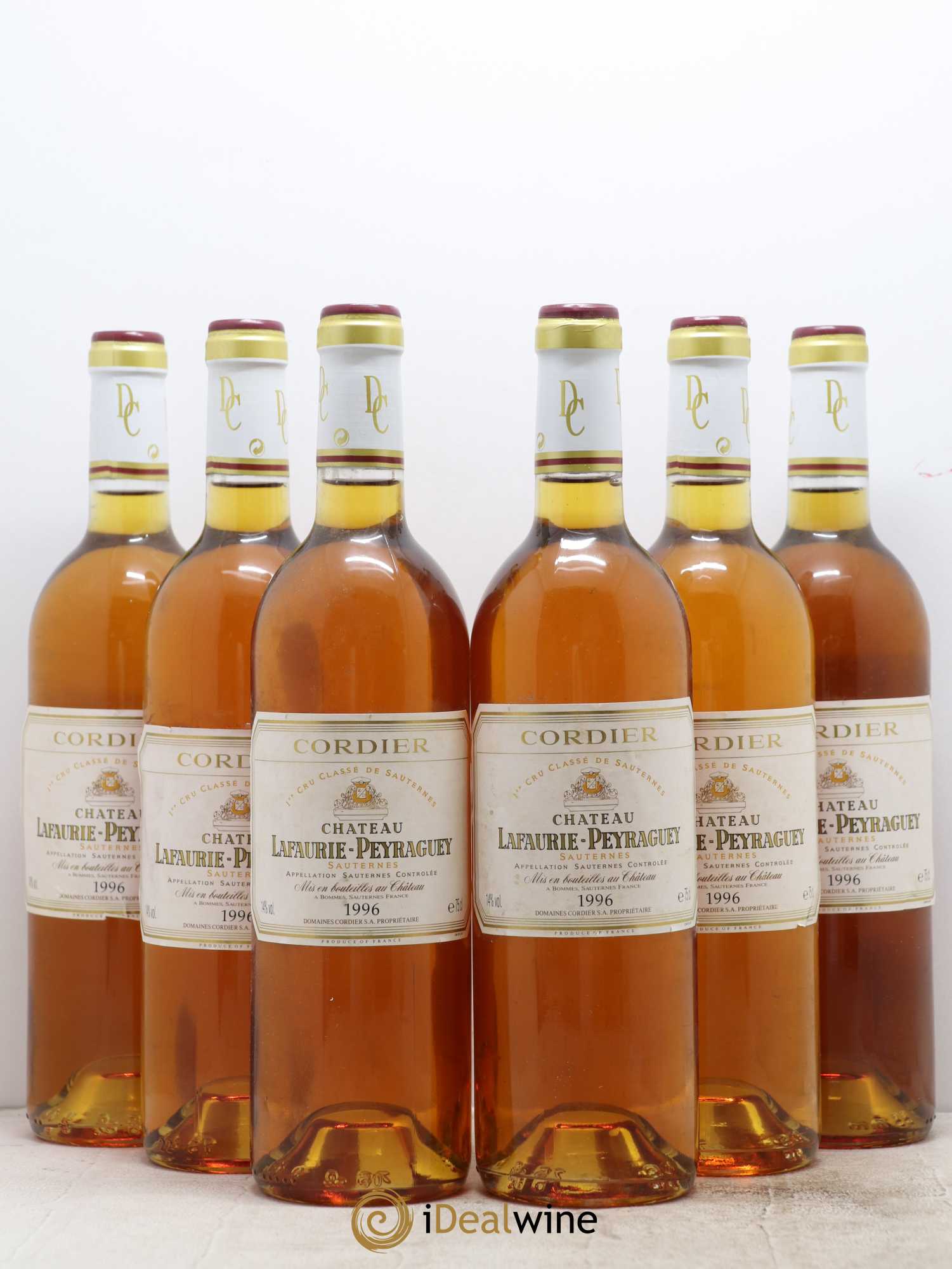 Château Lafaurie-Peyraguey 1er Grand Cru Classé 1996 - Lotto di 6 bottiglie - 0