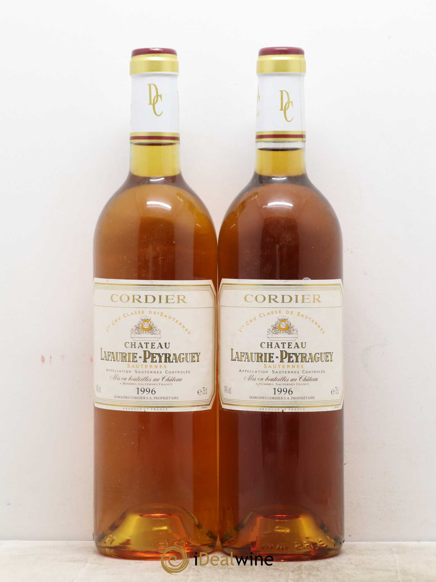 Château Lafaurie-Peyraguey 1er Grand Cru Classé 1996 - Lotto di 2 bottiglie - 0