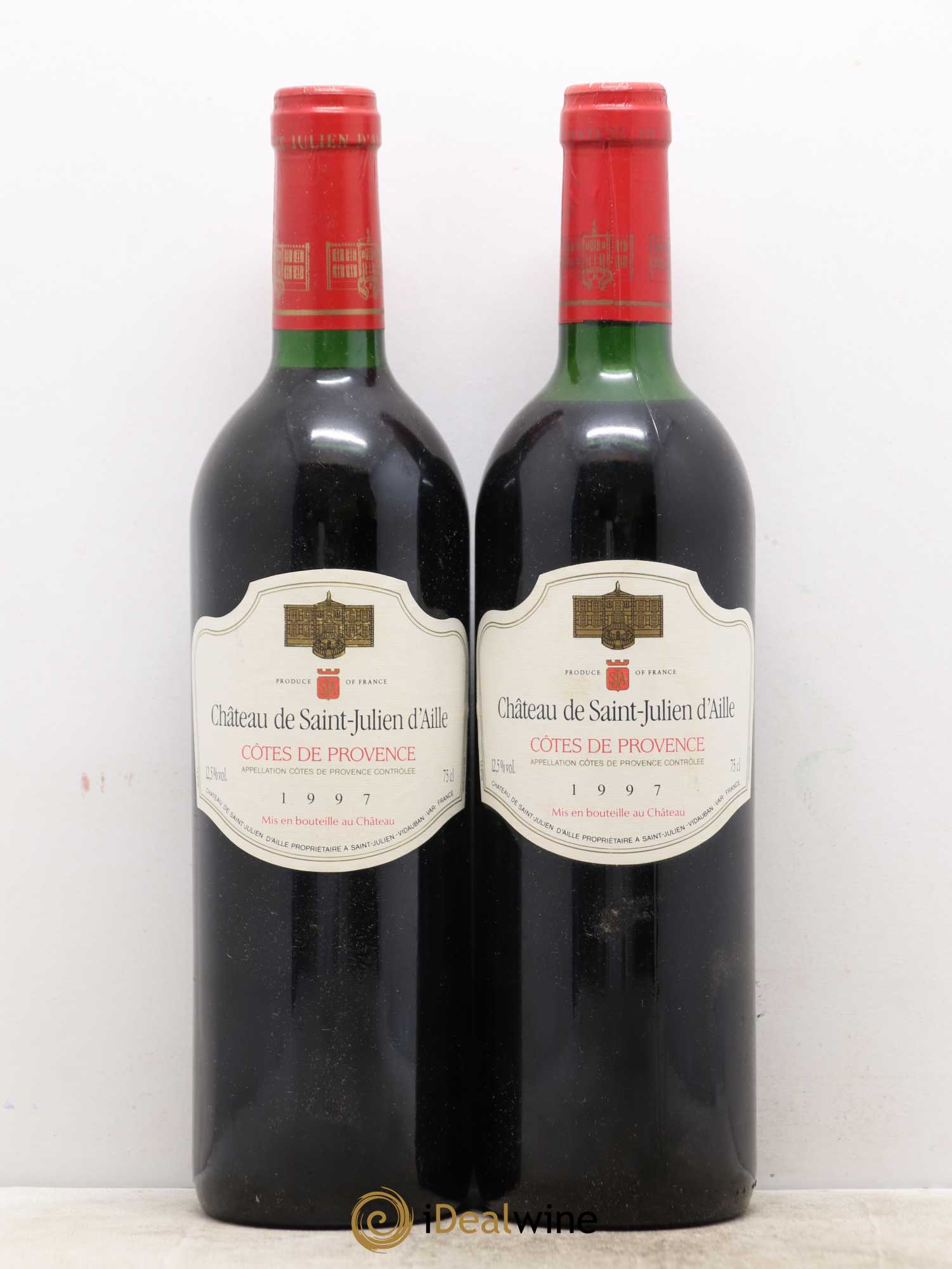 Côtes de Provence Château Saint Julien d'Aile 1997 - Lot de 2 bouteilles - 0