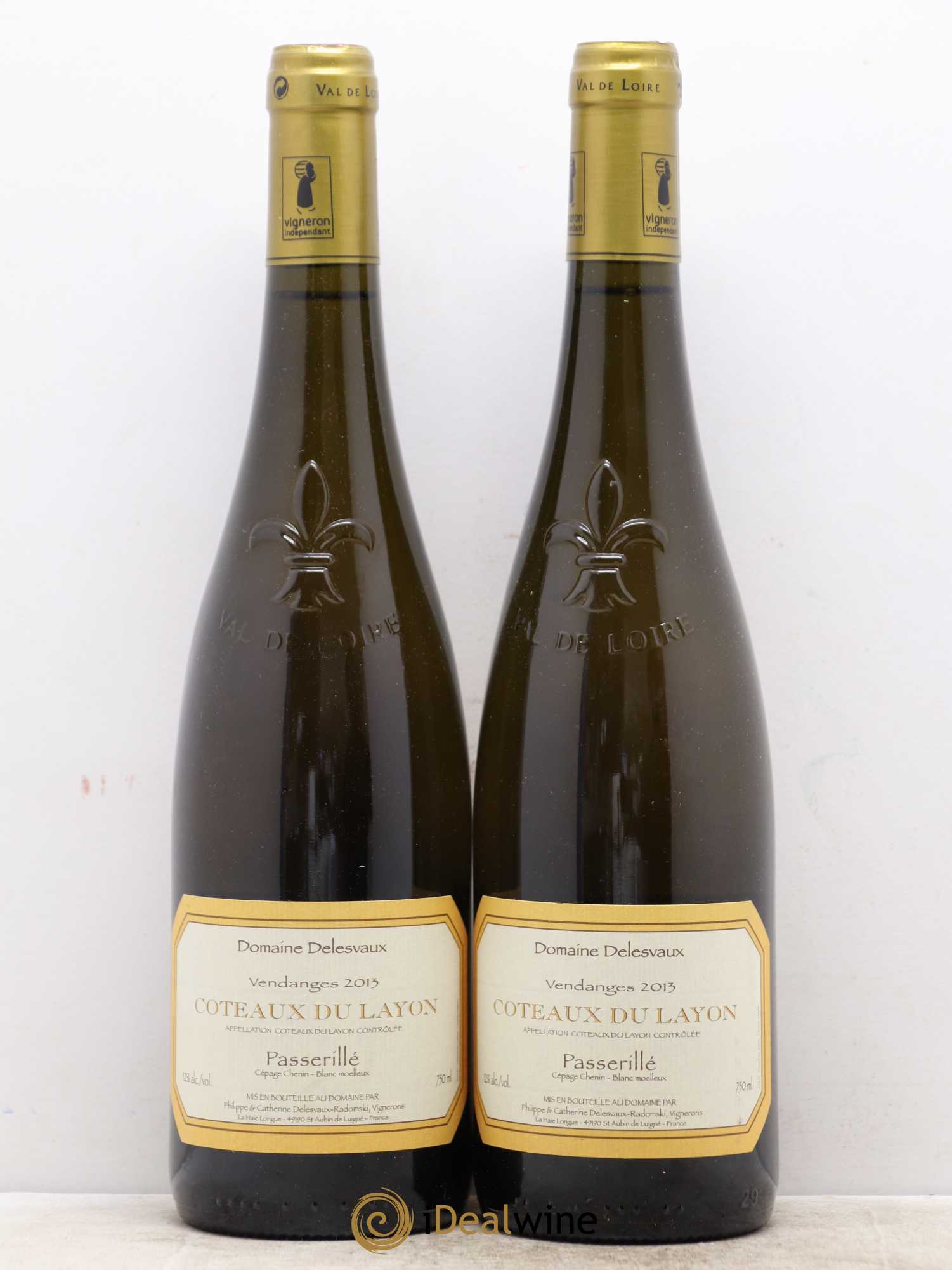 Coteaux du Layon Passerillé Deslesveaux 2013 - Lotto di 2 bottiglie - 0