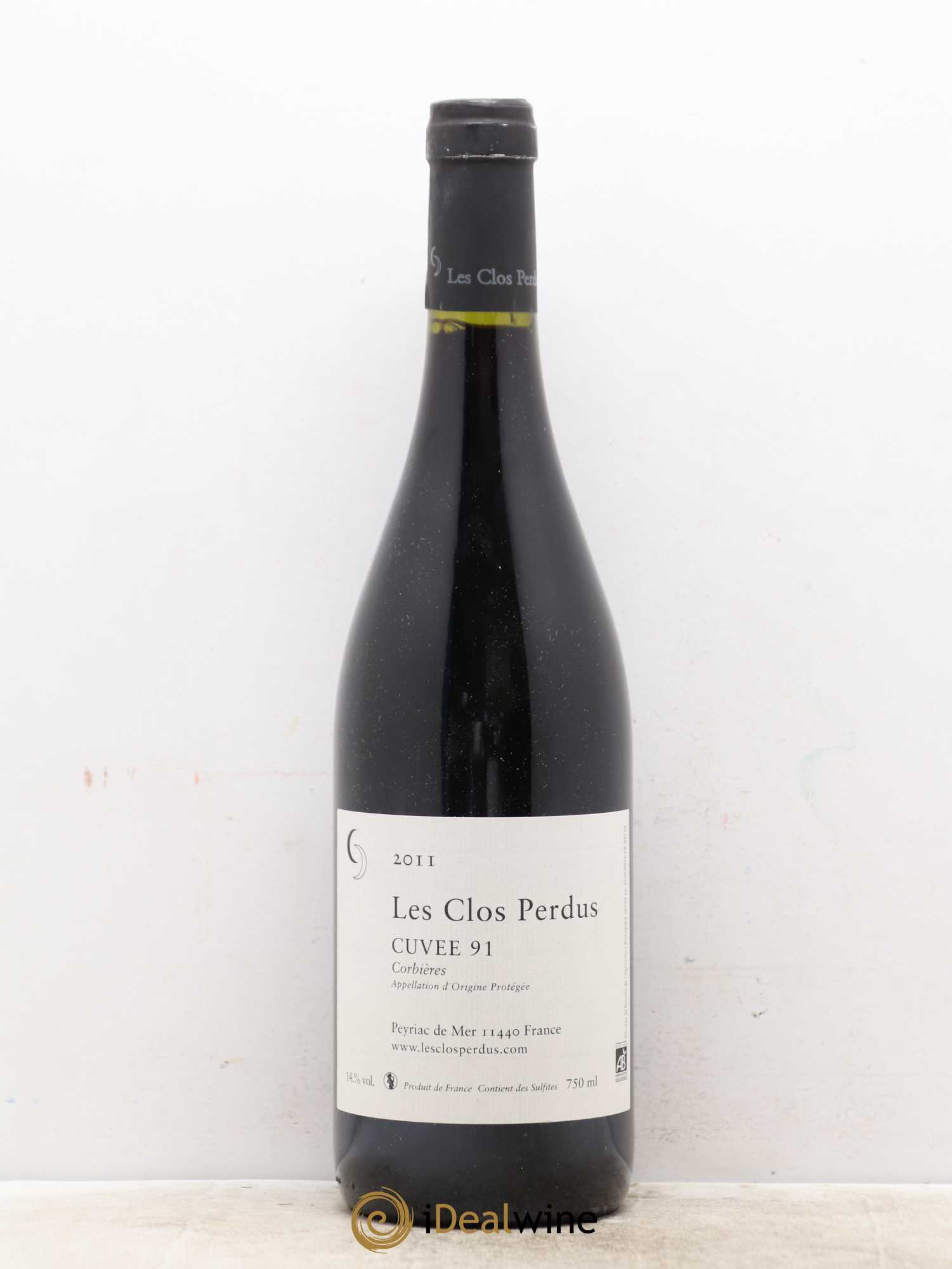 Corbières Les Clos Perdus Cuvée 91 2011 - Lot de 1 bouteille - 0