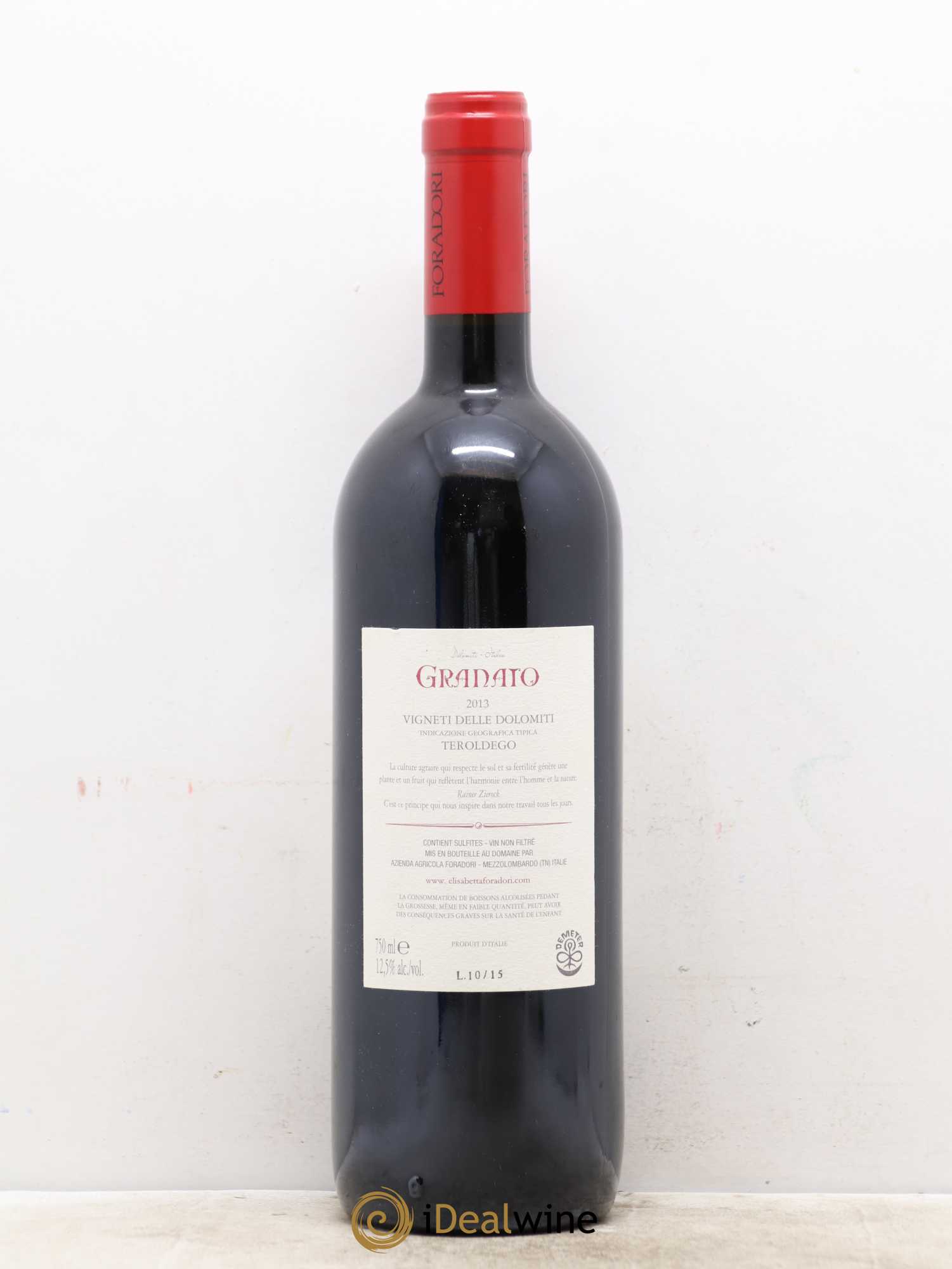 Vigneti delle Dolomiti IGT Granato Elisabetta Foradori 2013 - Lot de 1 bouteille - 1