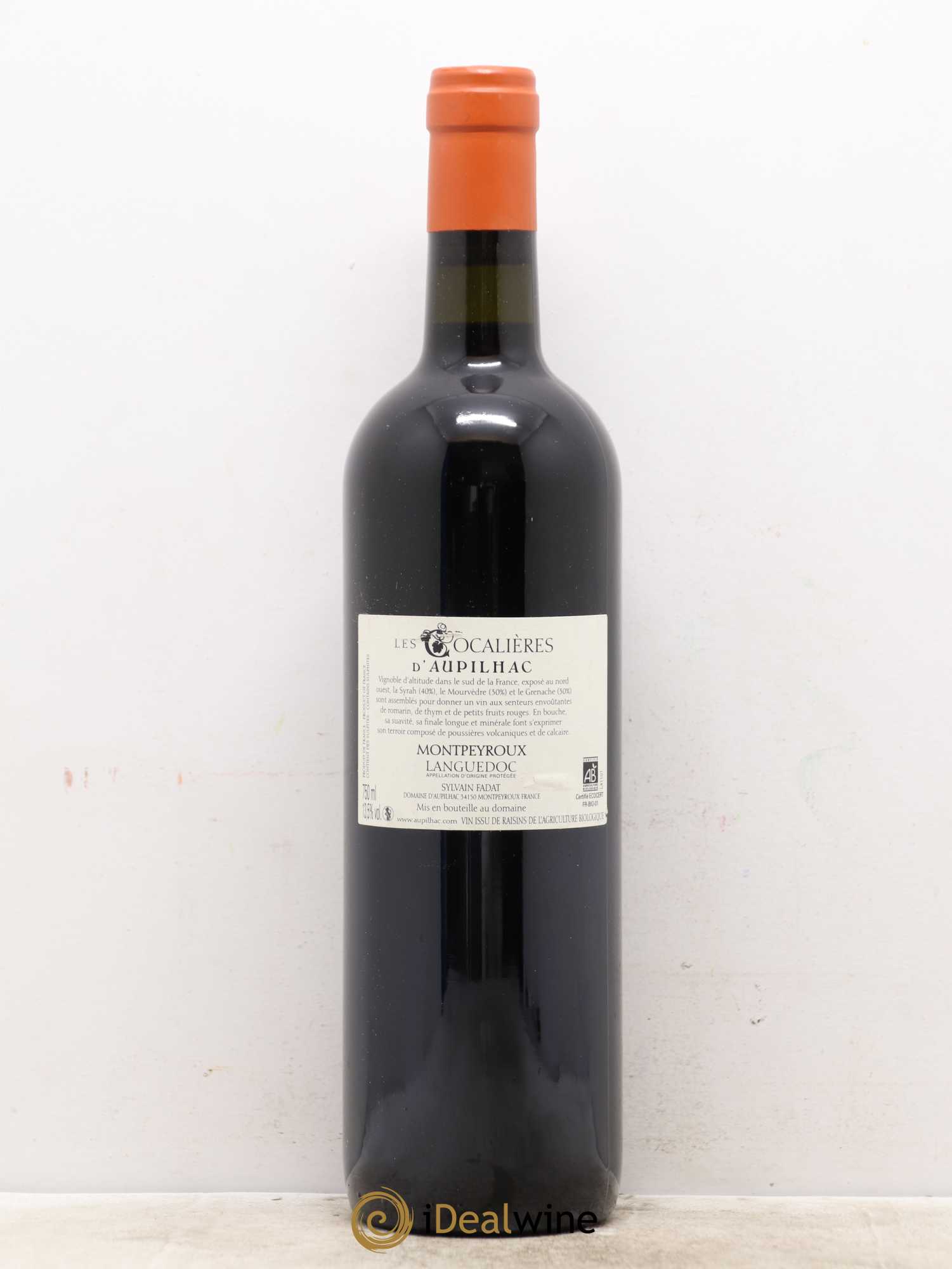 Languedoc Montpeyroux Aupilhac (Domaine d') Les Cocalières Sylvain Fadat 2012 - Lot de 1 bouteille - 1