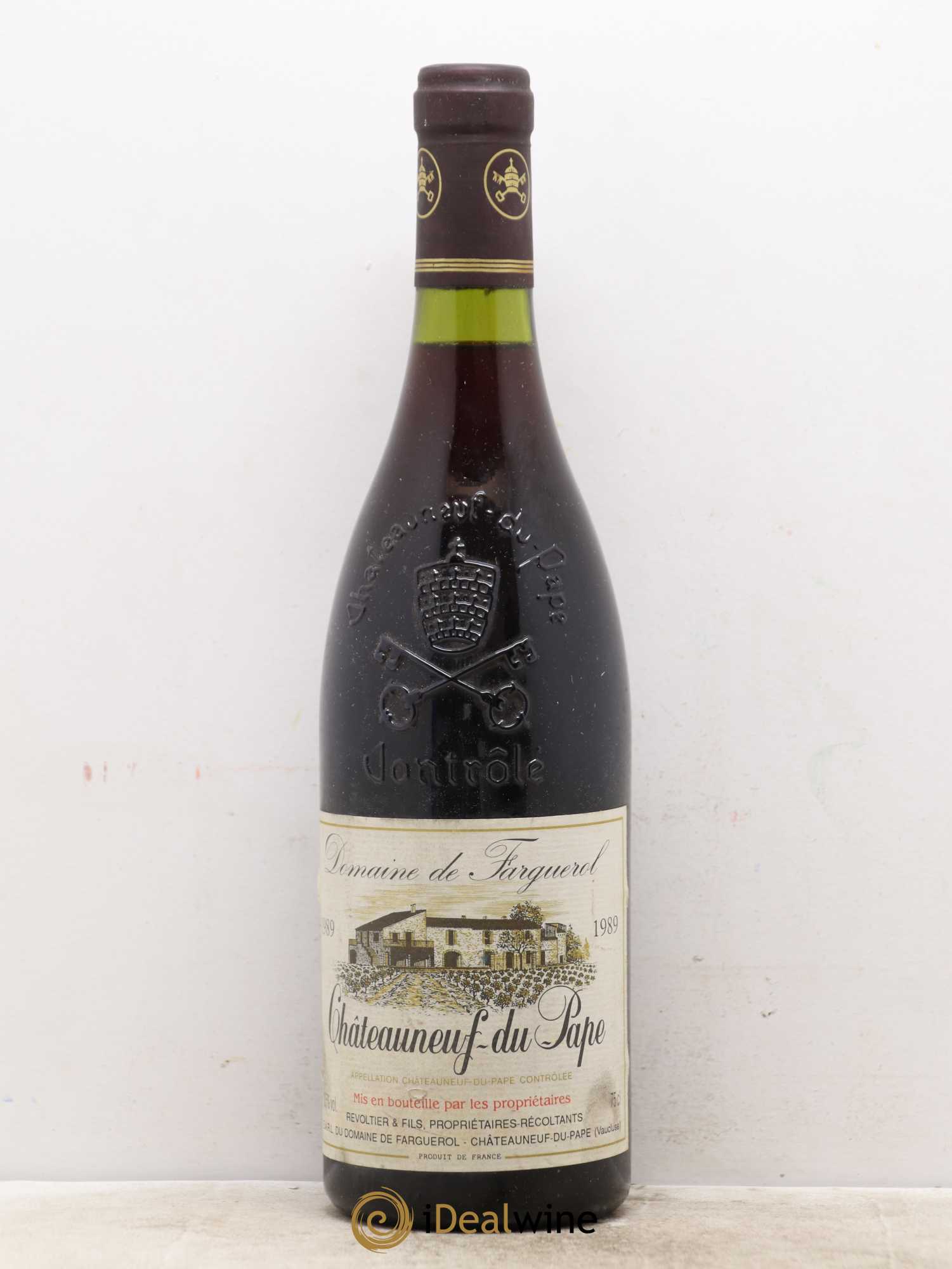 Châteauneuf-du-Pape Domaine de Farguerol 1989 - Posten von 1 Flasche - 0