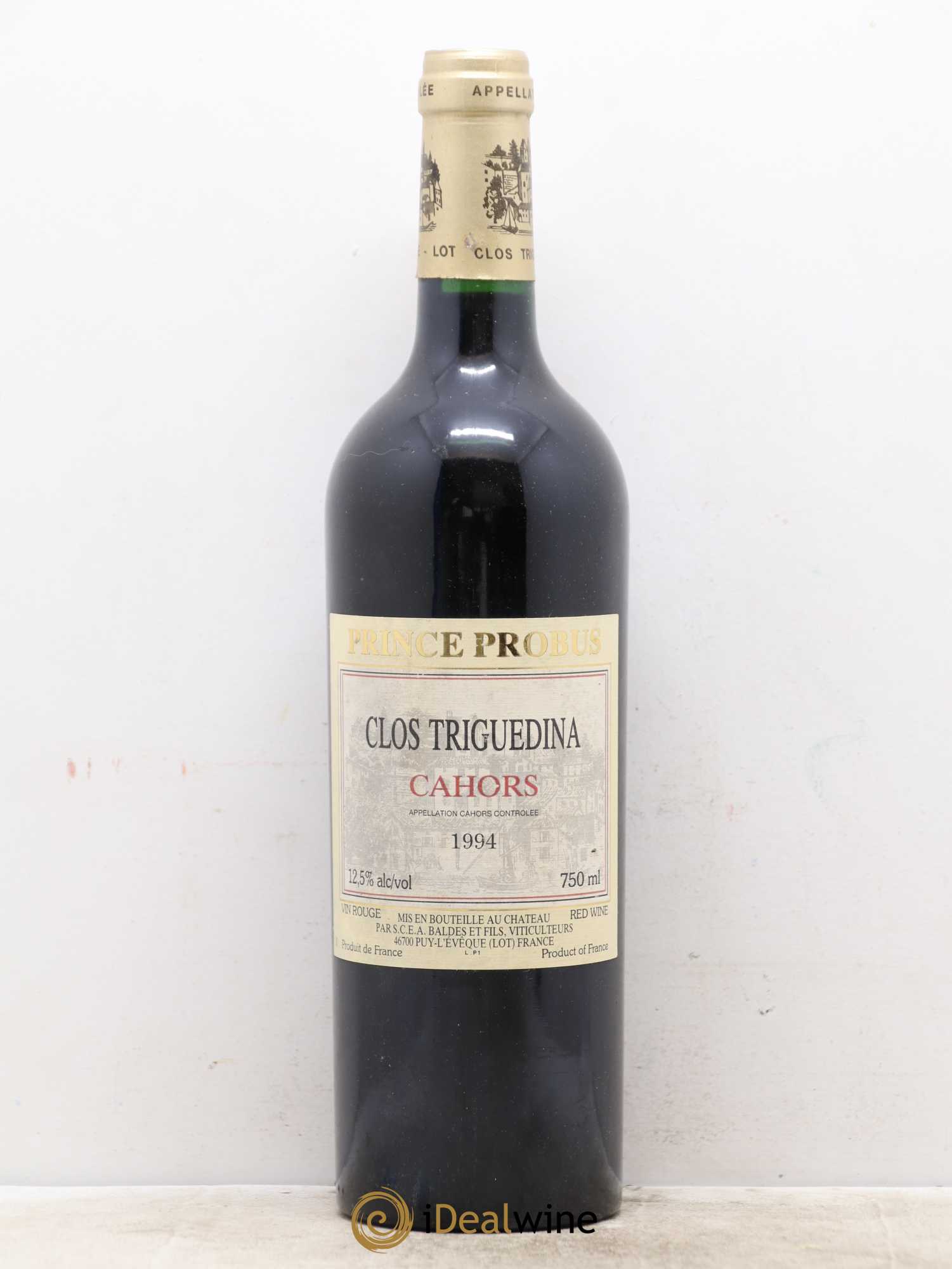 Cahors Clos Triguedina Probus Jean-Luc Baldès 1994 - Lot de 1 bouteille - 0