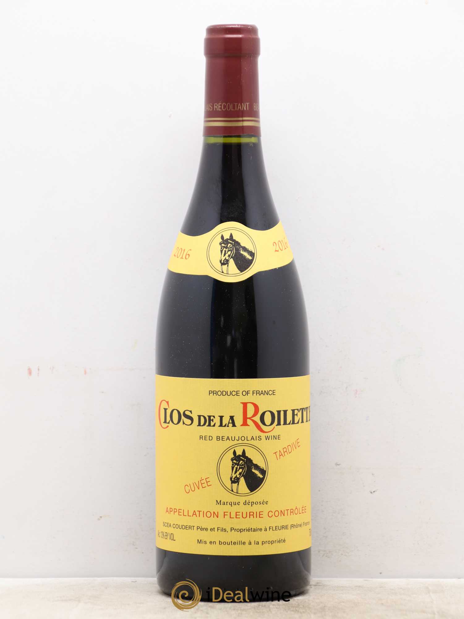 Fleurie Cuvée Tardive Clos de la Roilette 2016 - Lot de 1 bouteille - 0