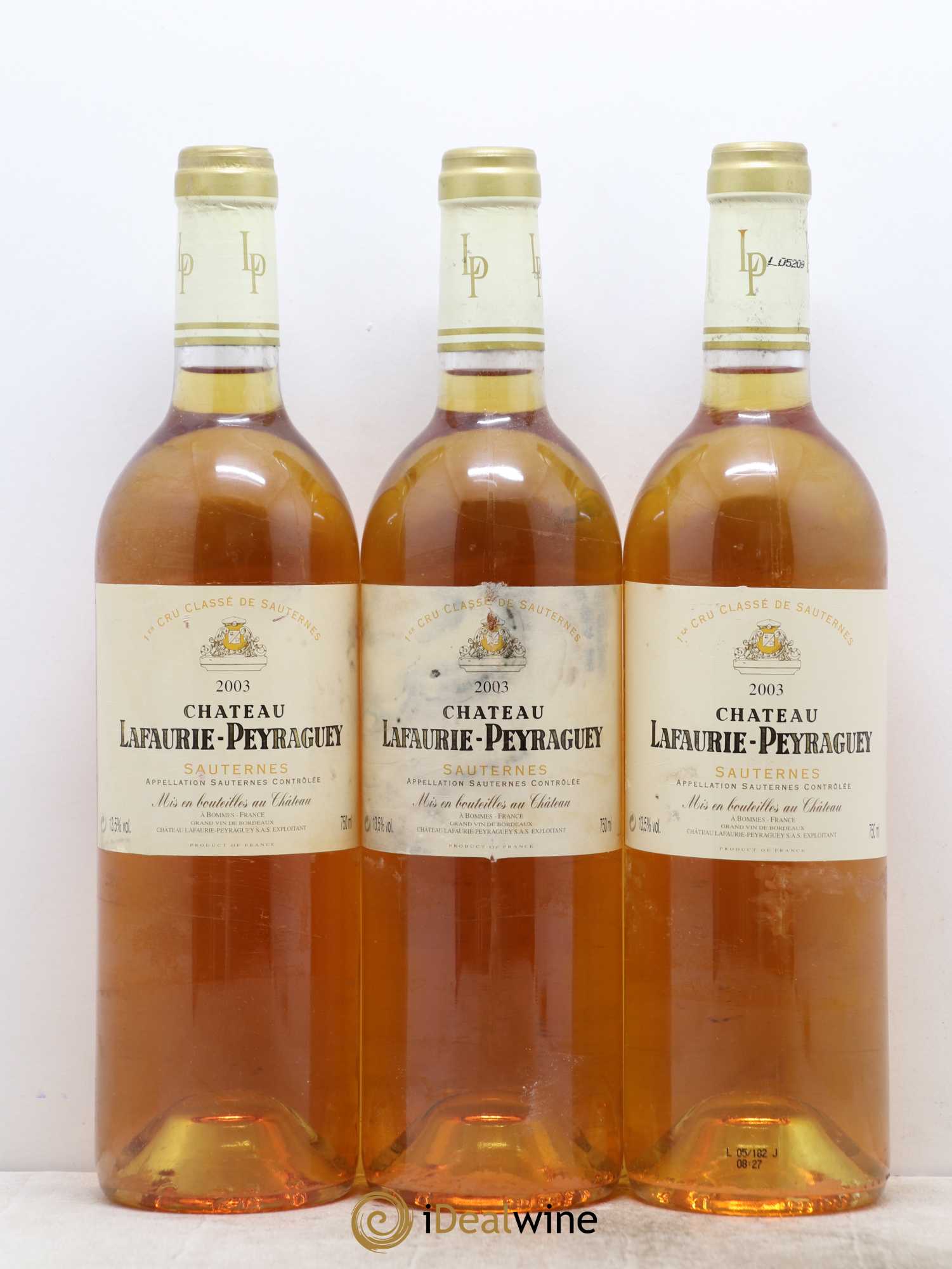 Château Lafaurie-Peyraguey 1er Grand Cru Classé 2003 - Lotto di 6 bottiglie - 2