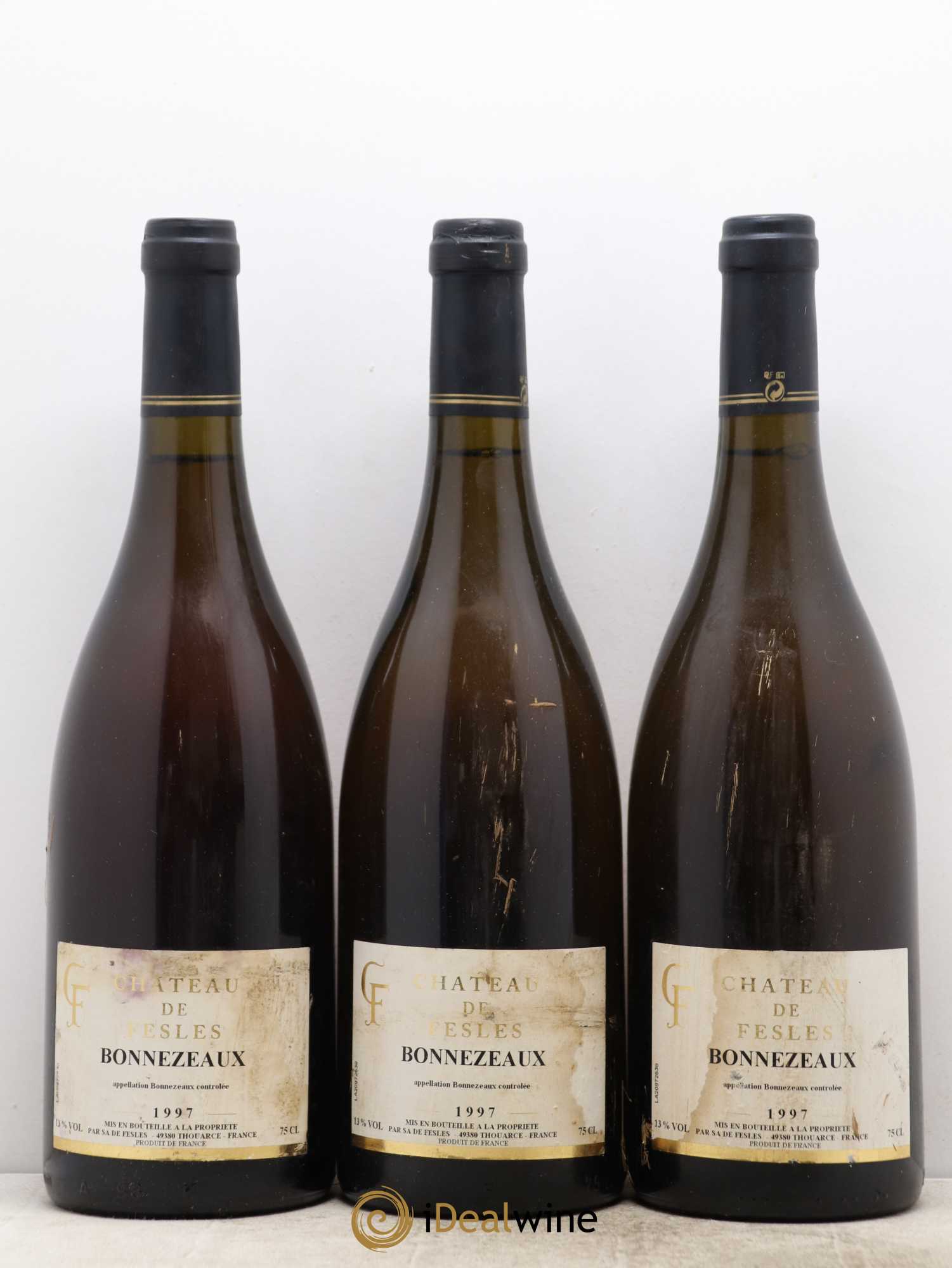 Bonnezeaux Château de Fesles 1997 - Lotto di 3 bottiglie - 0