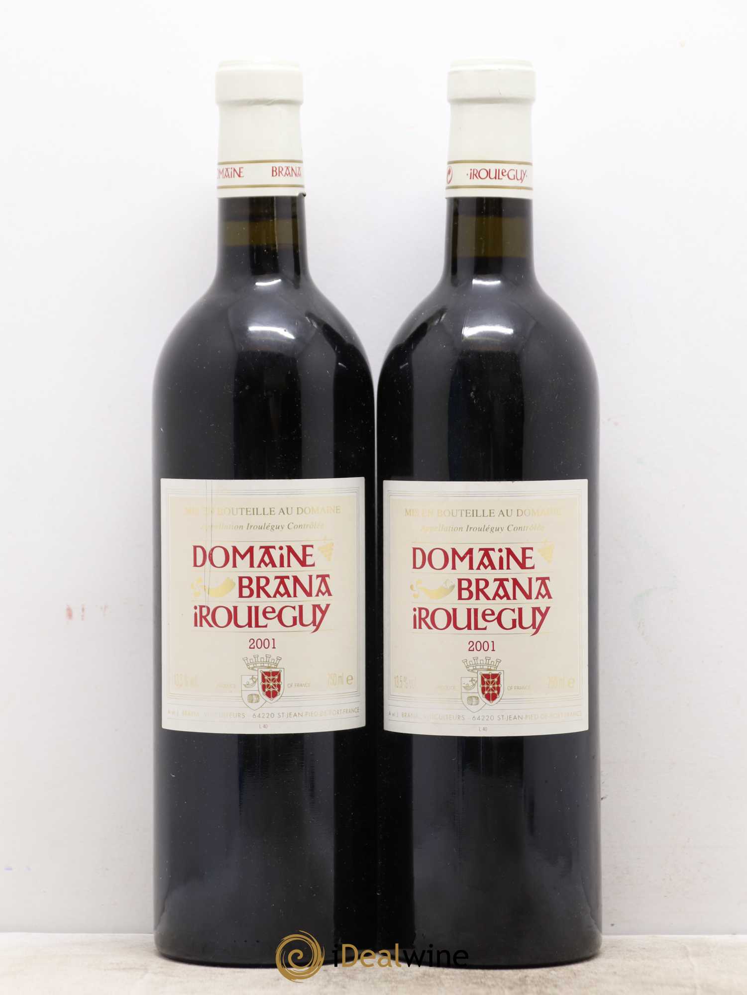 Irouléguy Domaine Brana 2001 - Posten von 2 Flaschen - 0