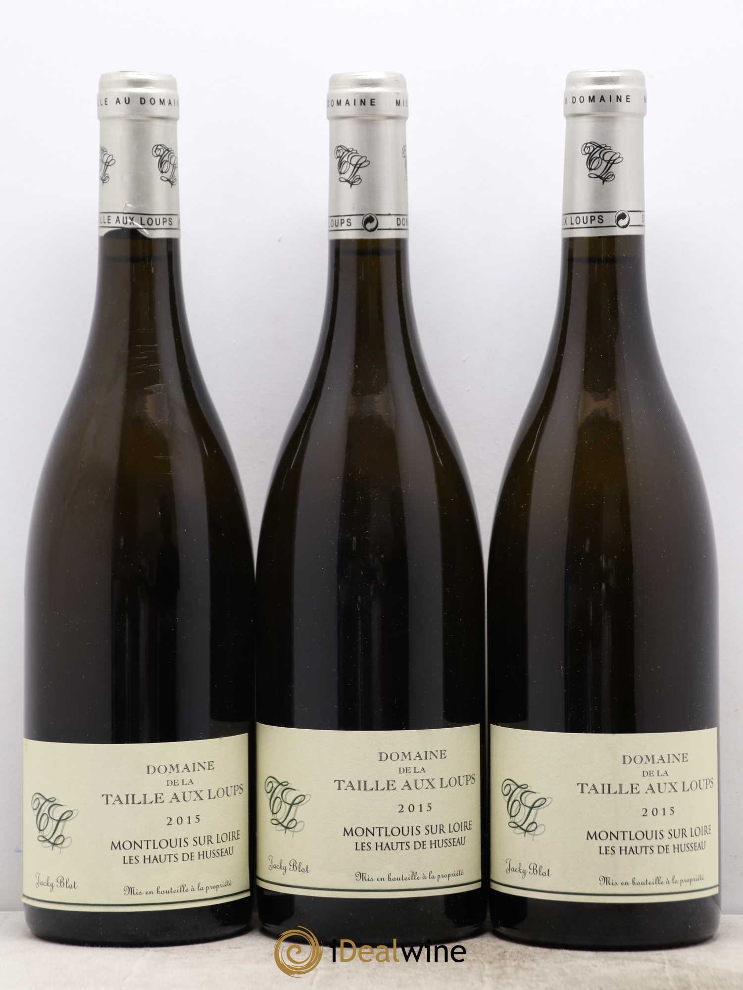 Montlouis-sur-Loire Les Hauts de Husseau La Taille aux Loups - Jacky Blot 2015 - Lot de 3 bouteilles - 0