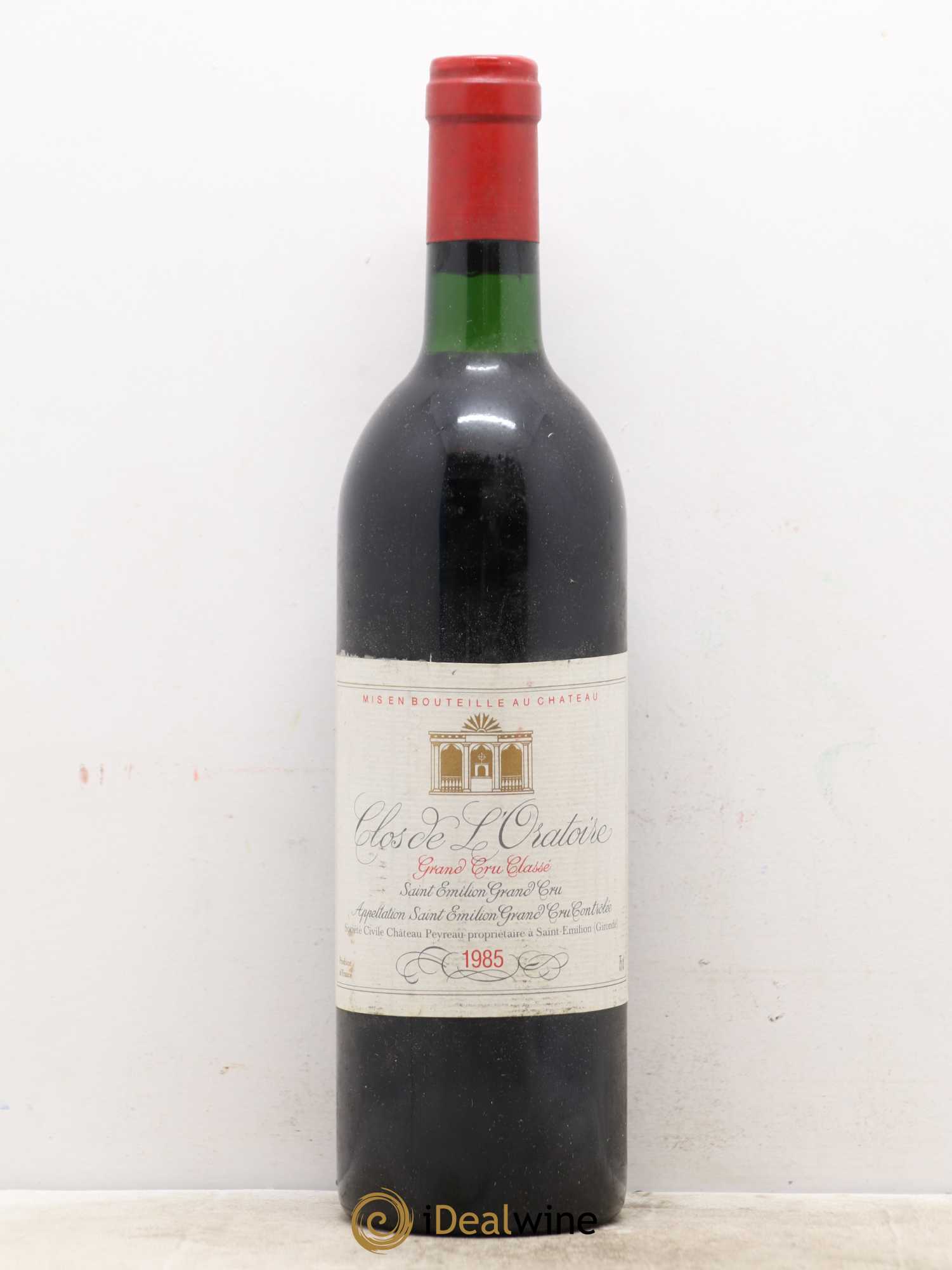 Clos de l'Oratoire Grand Cru Classé 1985 - Lot de 1 bouteille - 0