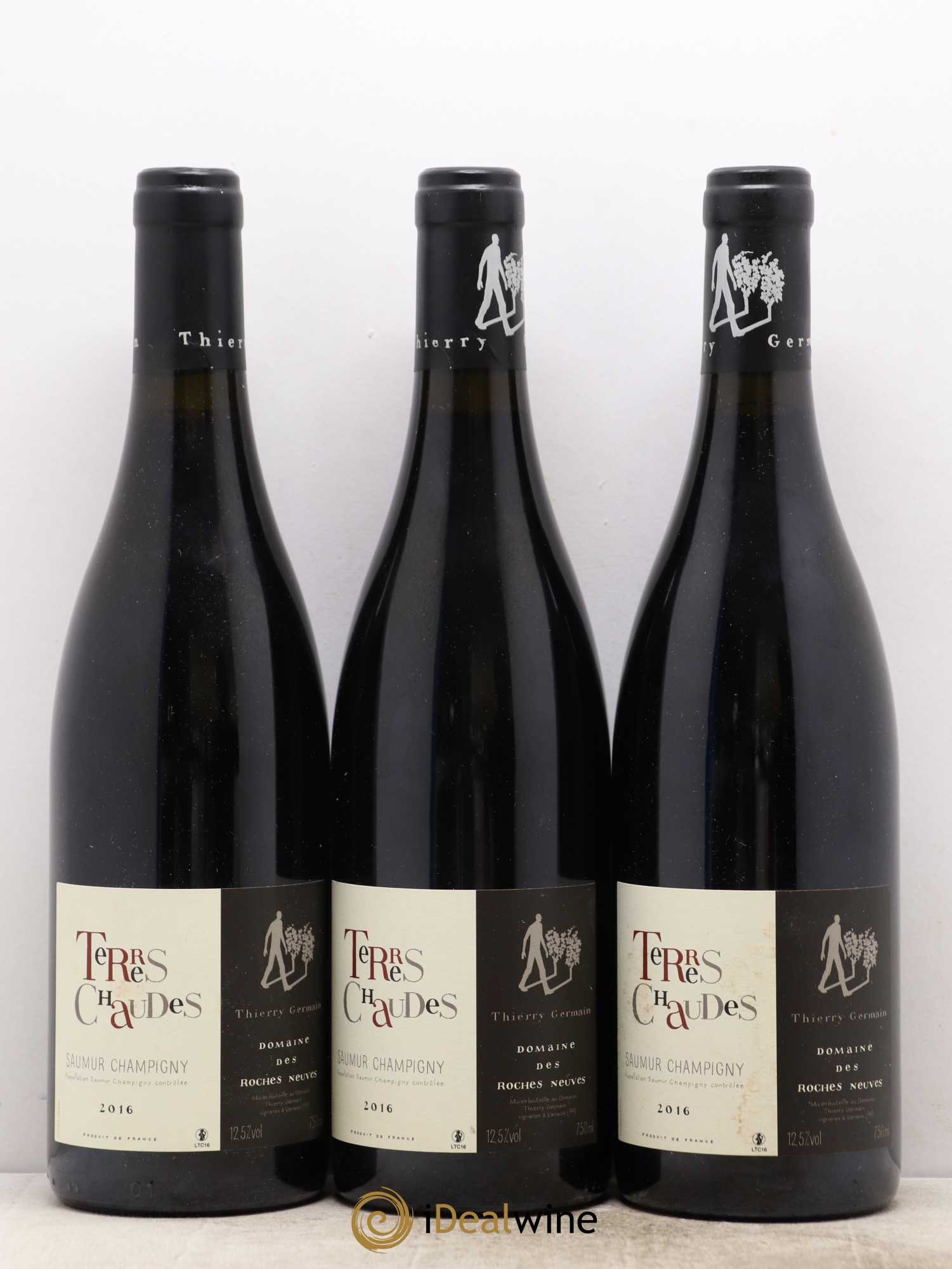 Saumur-Champigny Terres Chaudes Domaine des Roches Neuves - Thierry Germain 2016 - Lot de 3 bouteilles - 0