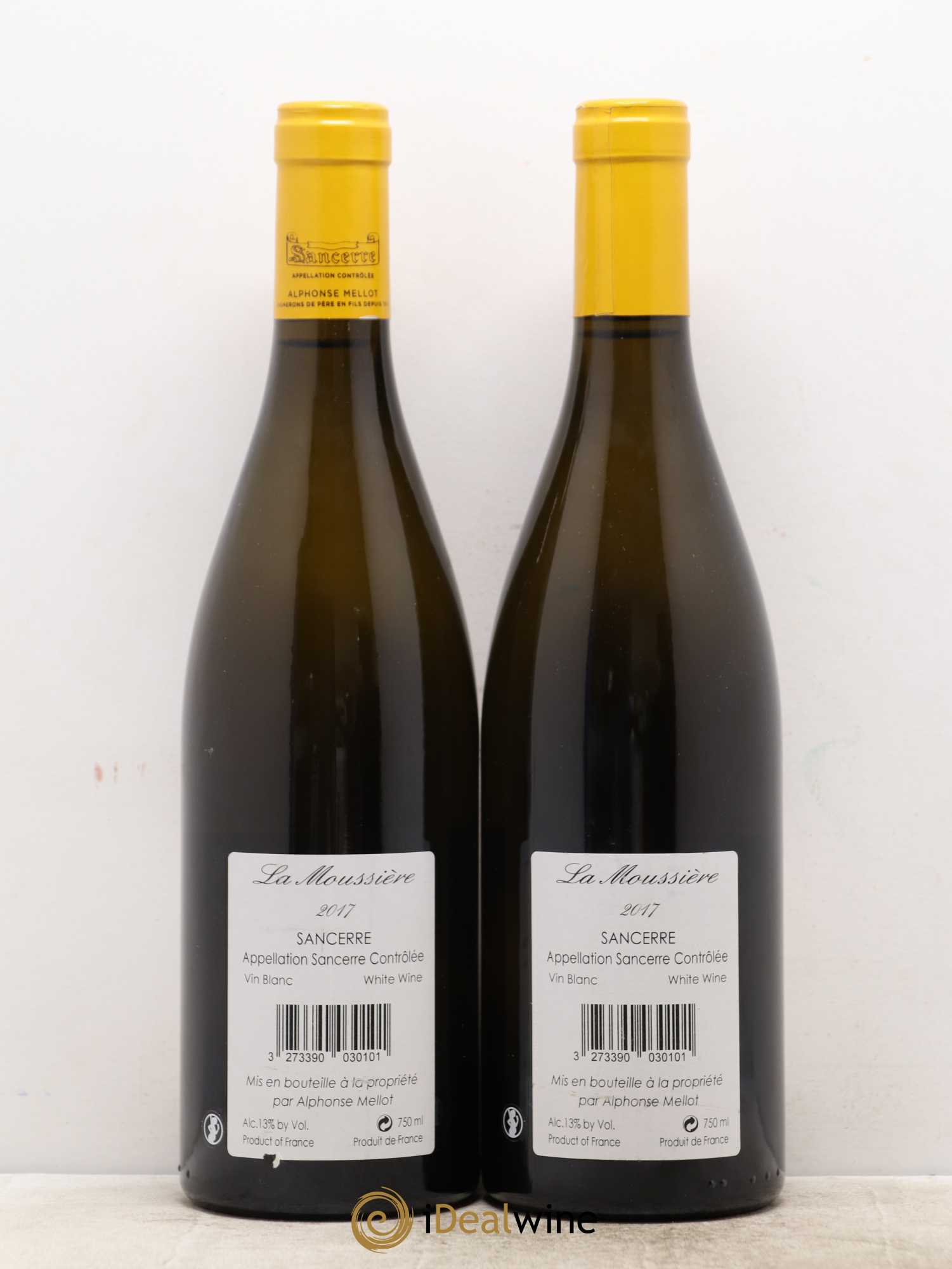 Sancerre La Moussière Alphonse Mellot 2017 - Lot de 2 bouteilles - 1
