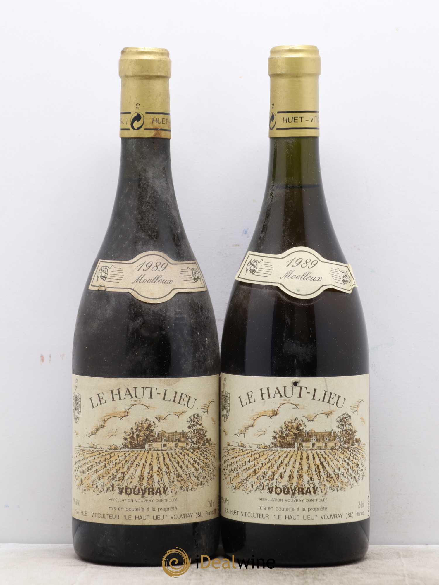 Vouvray Le Haut-Lieu Moelleux Domaine Huet 1989 - Lotto di 2 bottiglie - 0