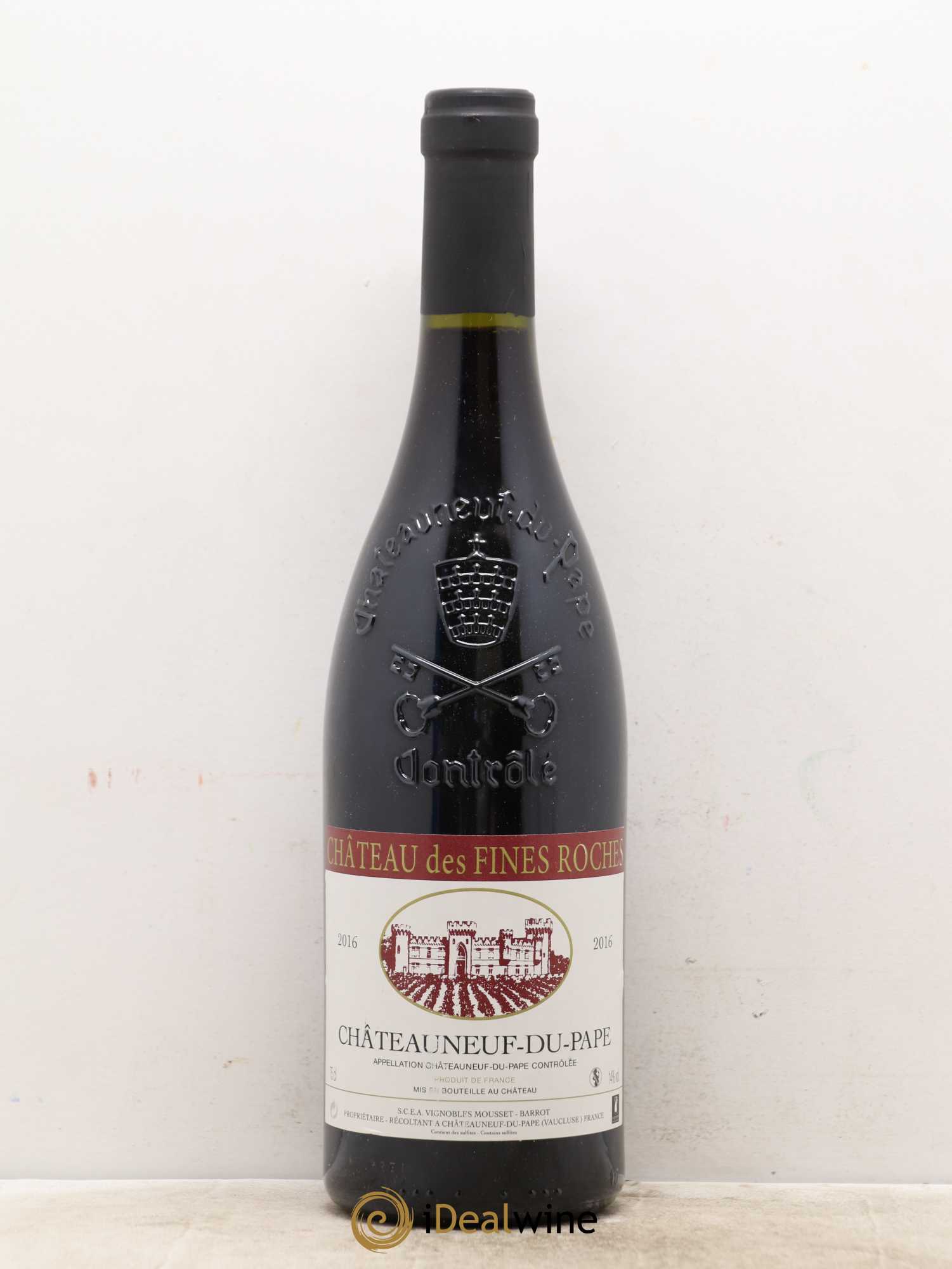 Châteauneuf-du-Pape Château des Fines Roches 2016 - Lot de 1 bouteille - 0