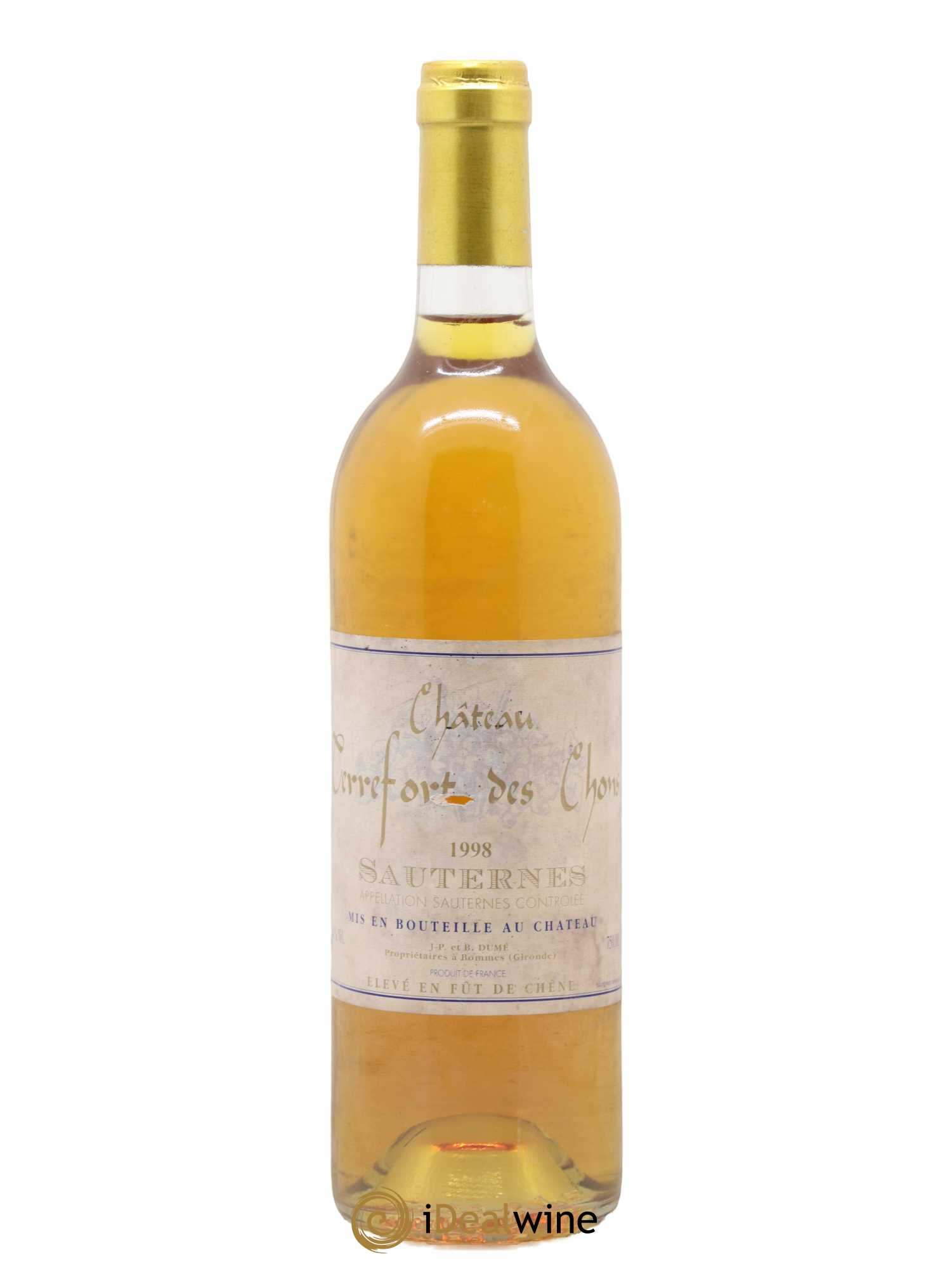 Sauternes Terrefort des Chons 1998 - Posten von 1 Flasche - 0
