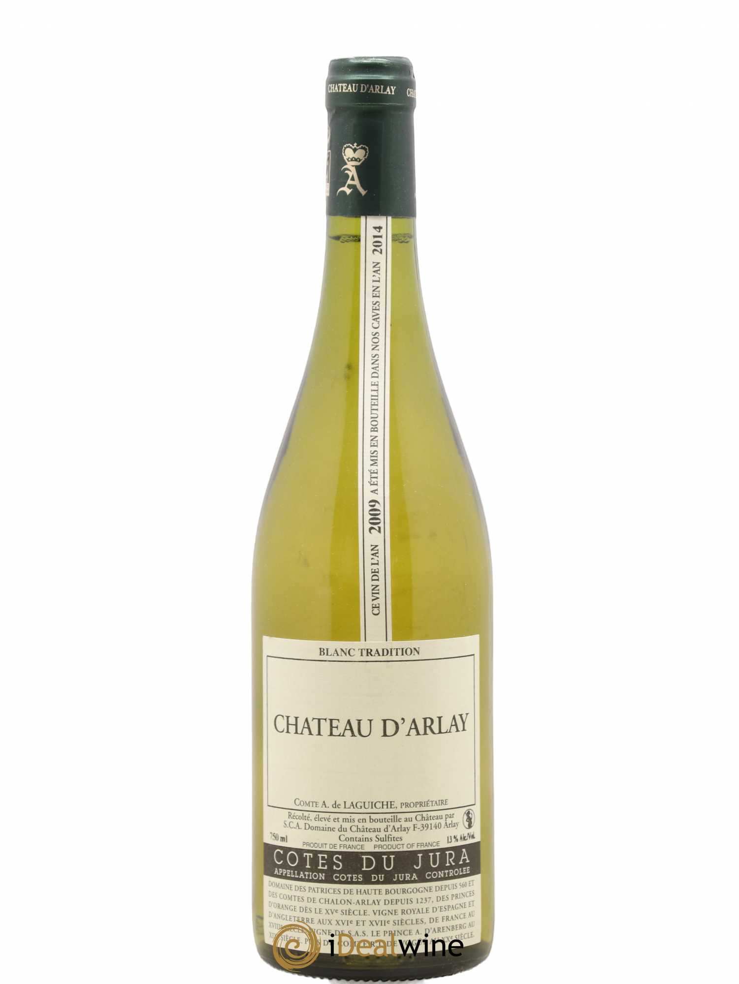Côtes du Jura Blanc Tradition Château d'Arlay 2009 - Lot de 1 bouteille - 0