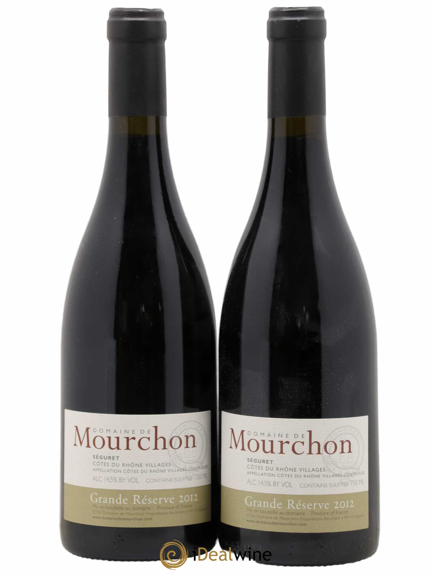 Côtes-du-Rhône Seguret Grande Reserve Domaine De Mourchon (sans prix de réserve) 2012 - Posten von 2 Flaschen - 0