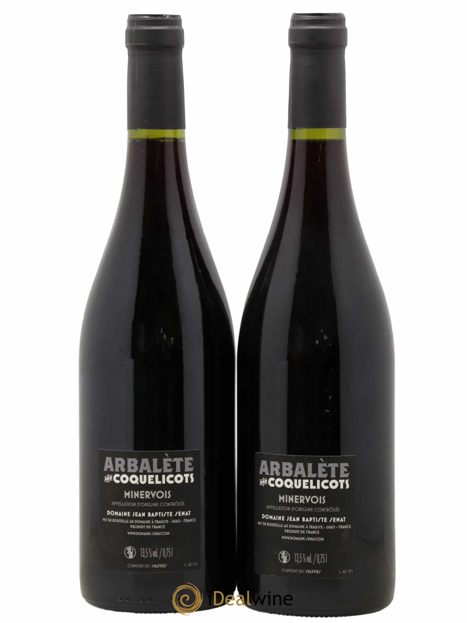 Minervois Arbalète et Coquelicots Jean-Baptiste Sénat 2016 - Lot de 2 bouteilles - 1