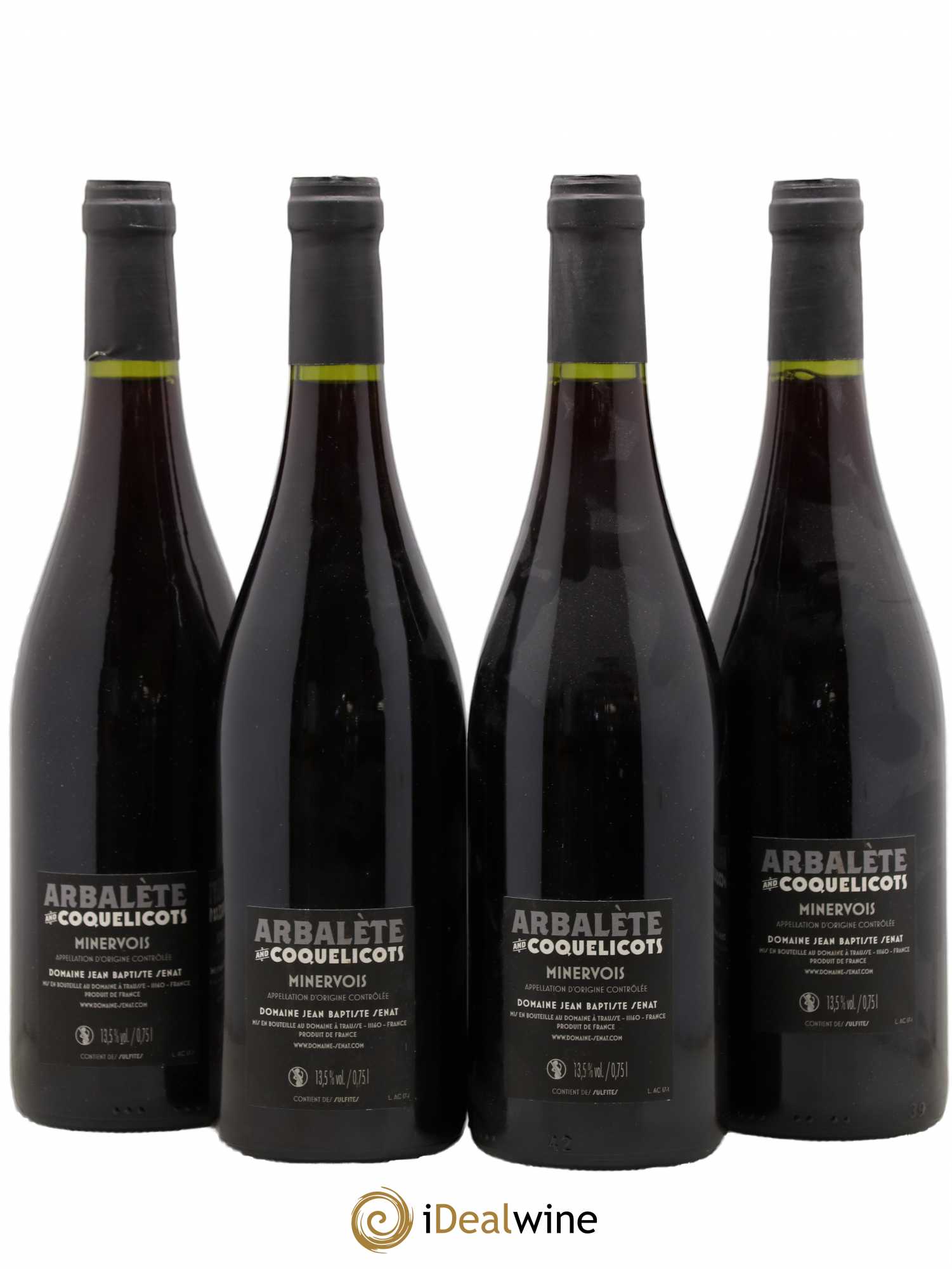 Minervois Arbalète et Coquelicots Jean-Baptiste Sénat 2016 - Lot de 4 bouteilles - 1