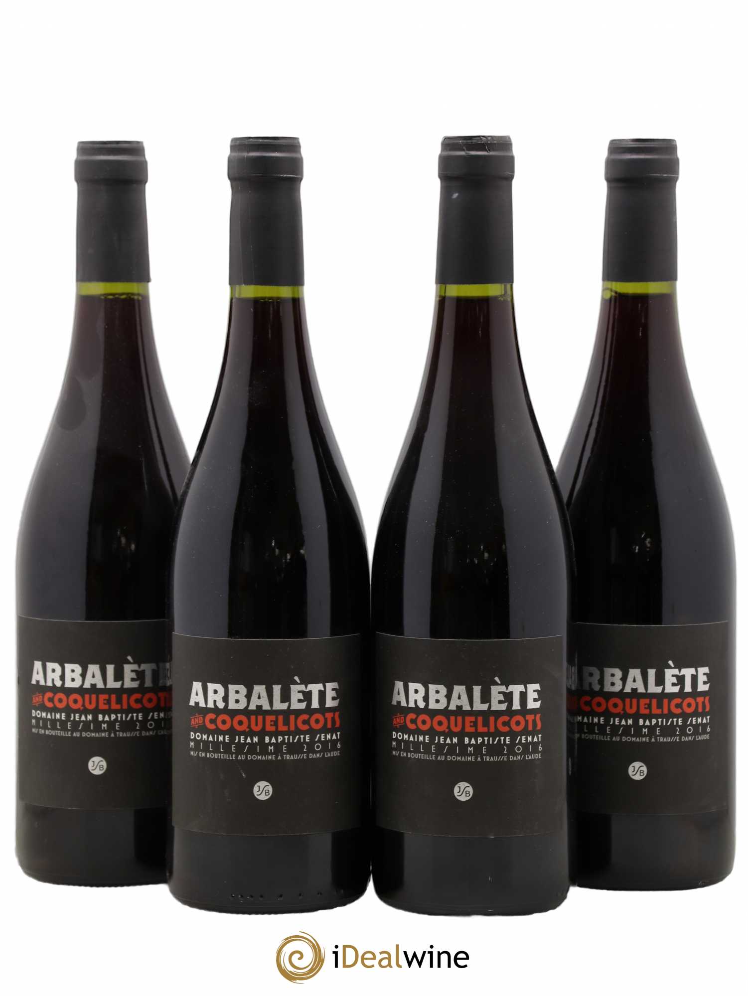 Minervois Arbalète et Coquelicots Jean-Baptiste Sénat 2016 - Lot de 4 bouteilles - 0