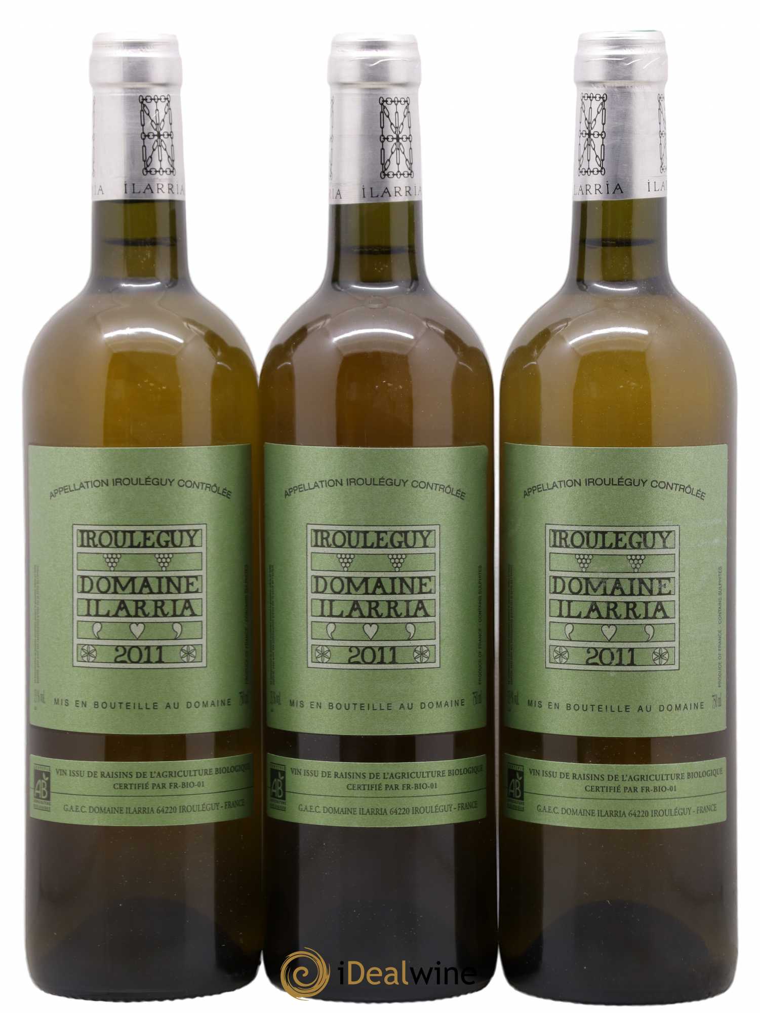 Irouléguy Ilarria (Domaine) (sans prix de réserve) 2011 - Lot de 3 bouteilles - 0