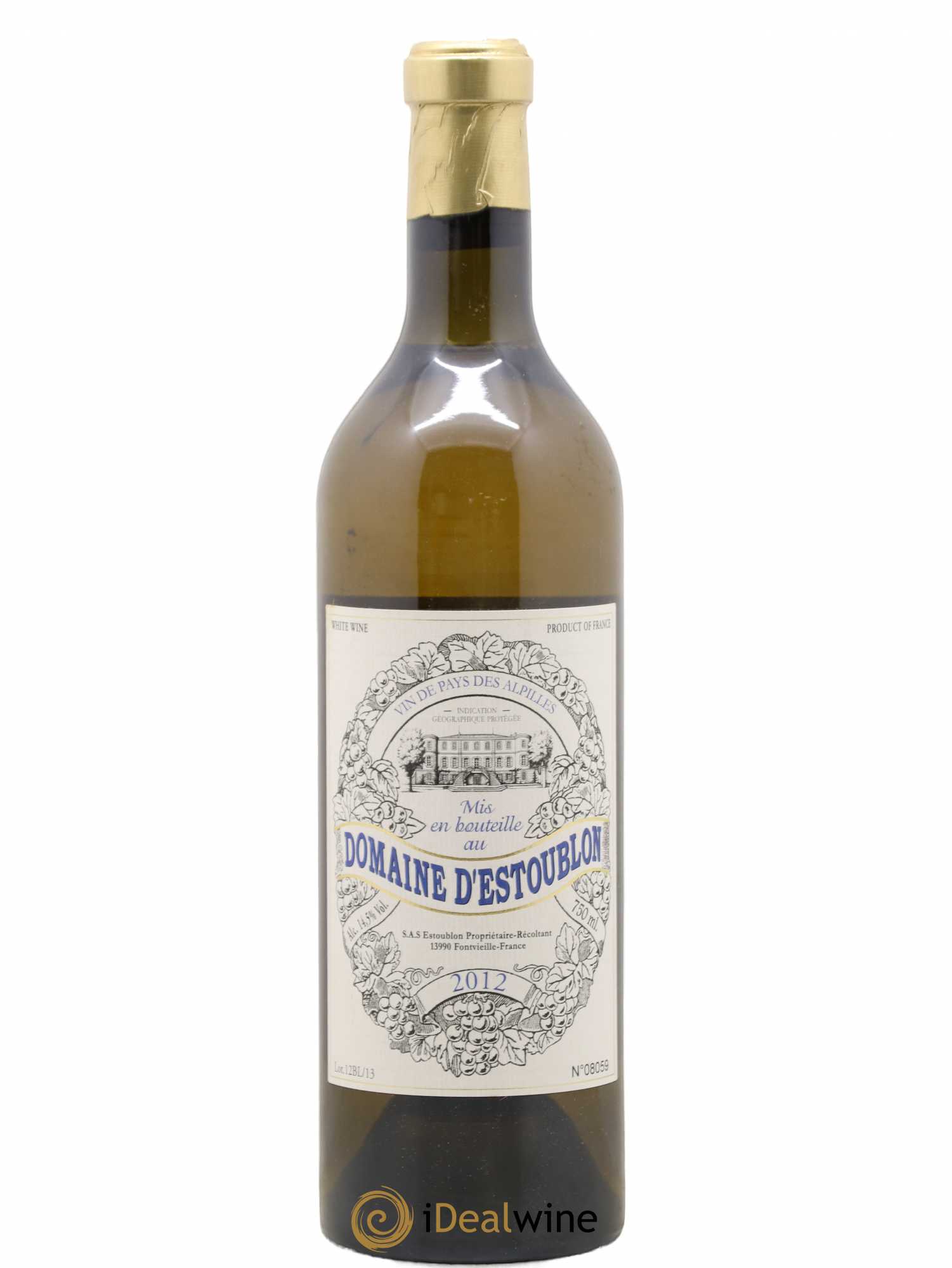 Alpilles Château d'Estoublon 2012 - Lot de 1 bouteille - 0