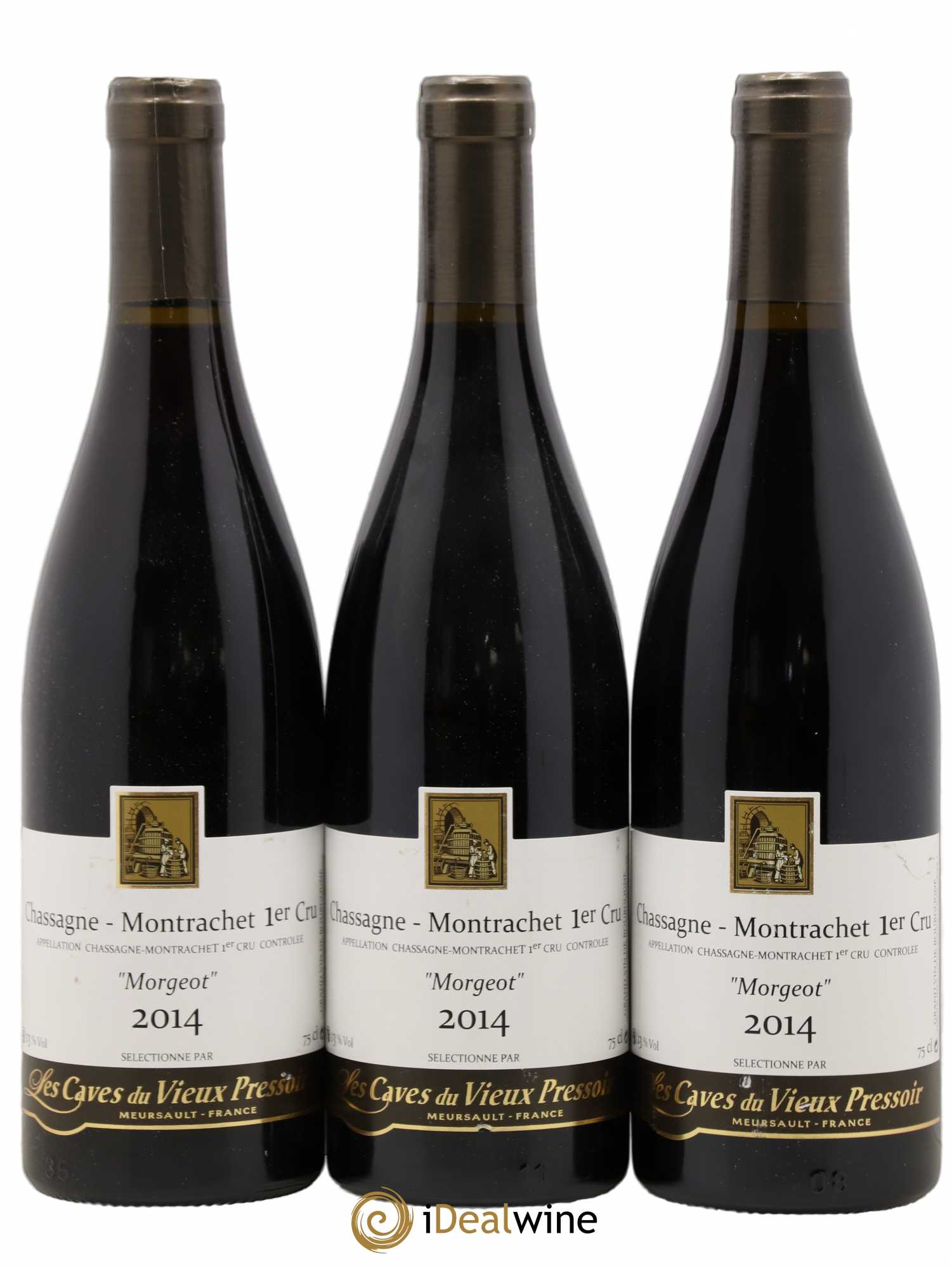 Chassagne-Montrachet 1er Cru Morgeot Les Caves Du Vieux Pressoir 2014 - Posten von 3 Flaschen - 0