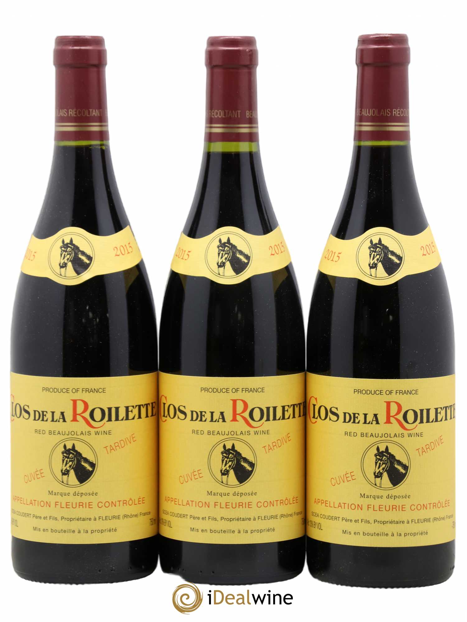 Fleurie Cuvée Tardive Clos de la Roilette 2015 - Lot de 3 bouteilles - 0