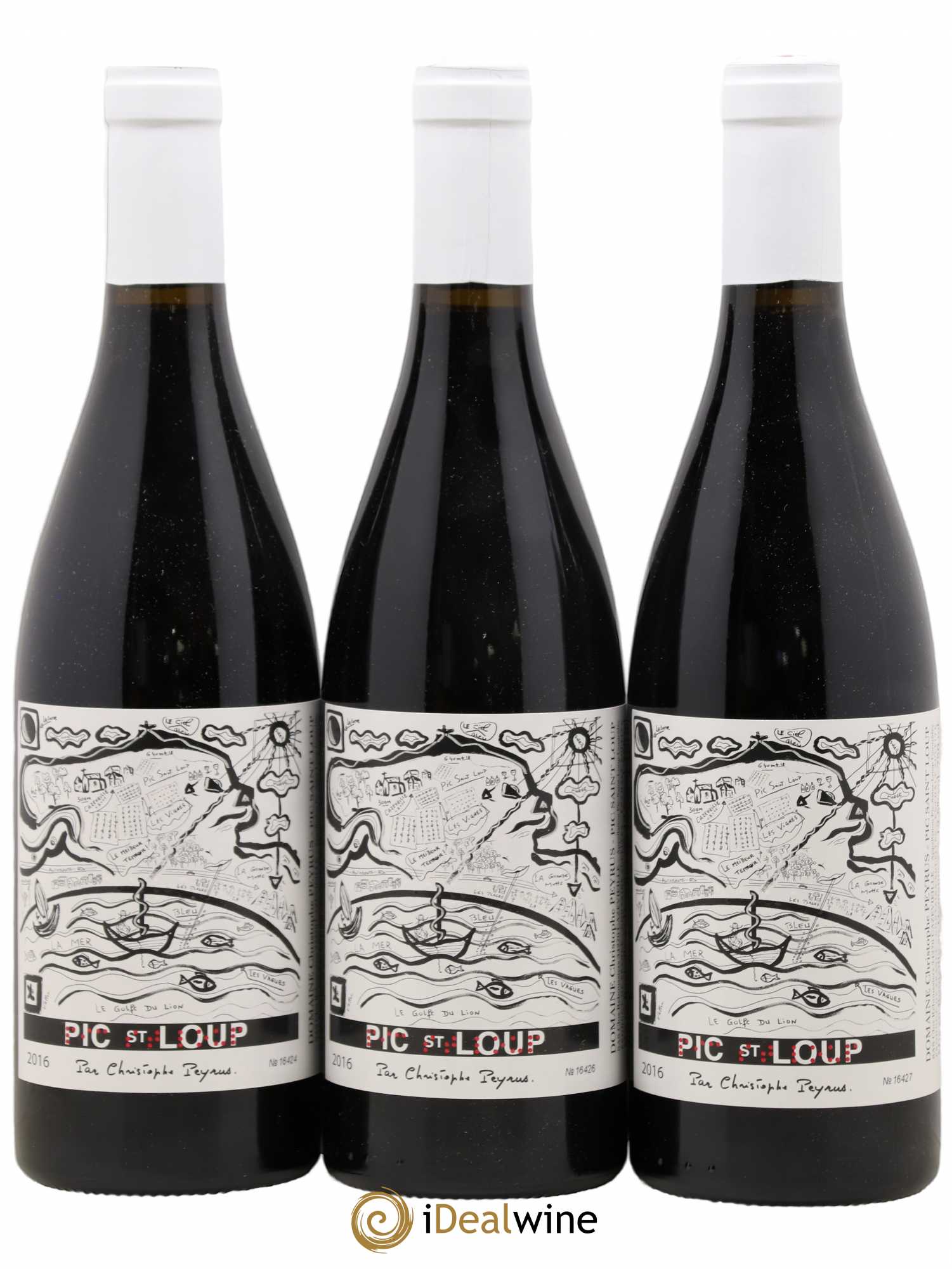 Pic Saint-Loup Christophe Peyrus 2016 - Lot de 3 bouteilles - 0