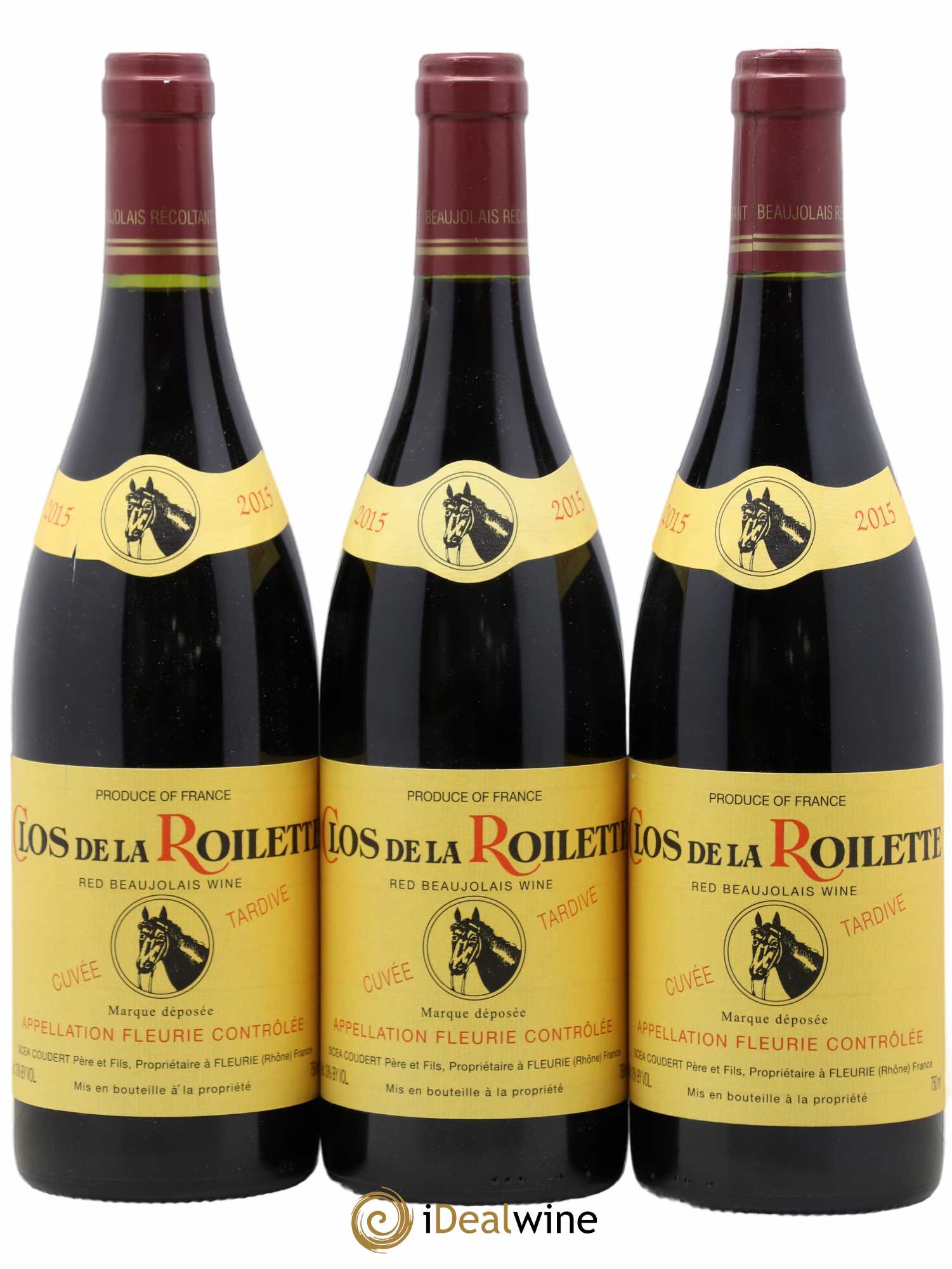 Fleurie Cuvée Tardive Clos de la Roilette (sans prix de réserve) 2015 - Lot de 3 bouteilles - 0