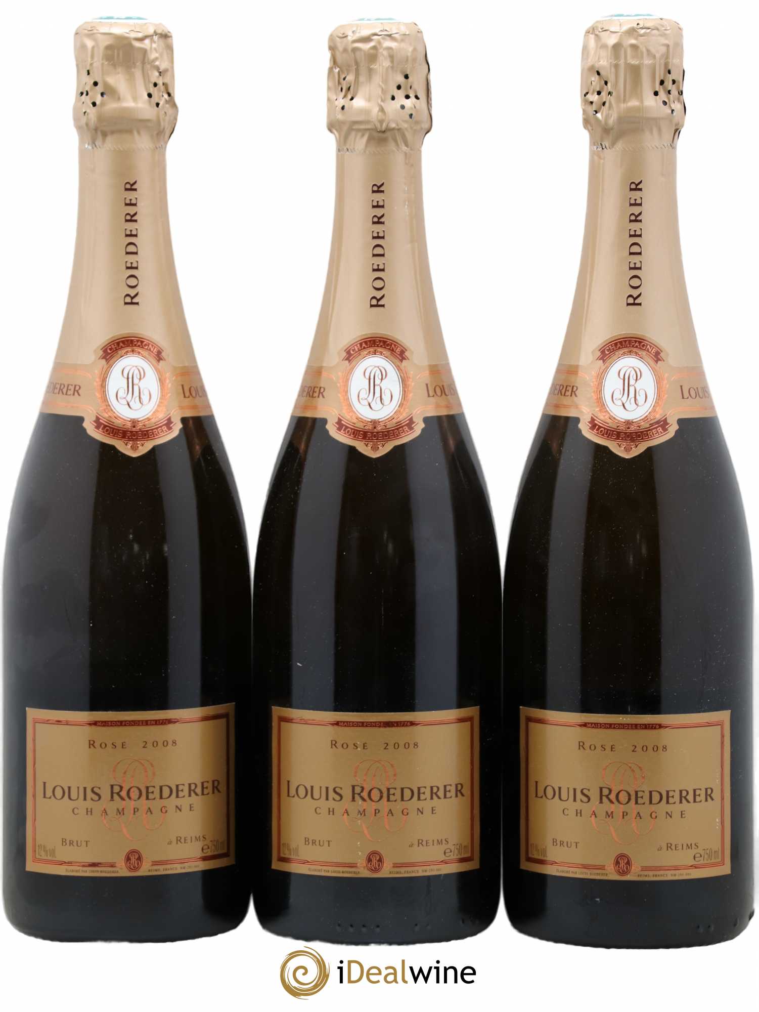 Rosé Brut Louis Roederer 2008 - Lot de 3 bouteilles - 0