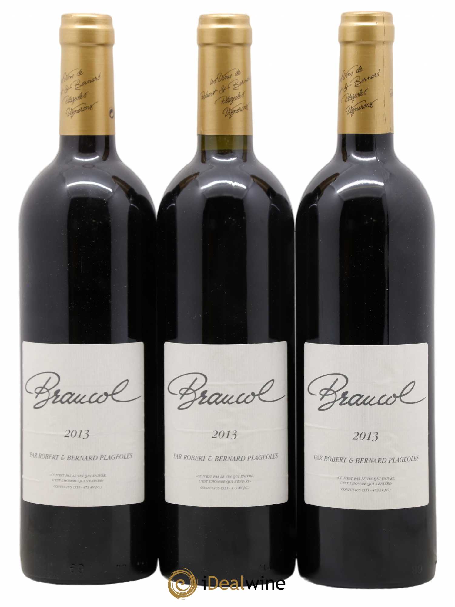 Gaillac Domaine Plageoles Braucol (sans prix de réserve) 2013 - Posten von 3 Flaschen - 0